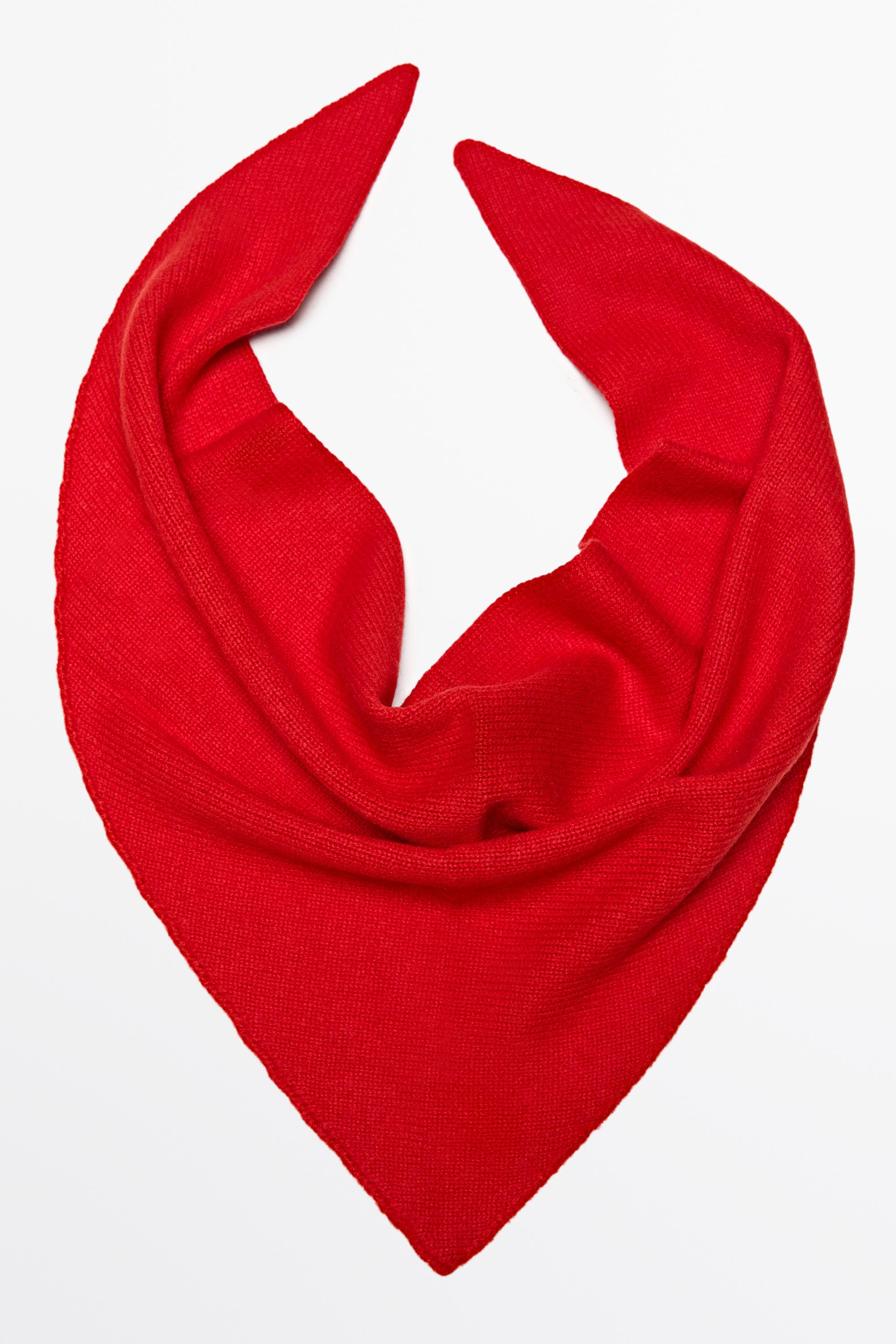 100% Cashmere Bandana — RED