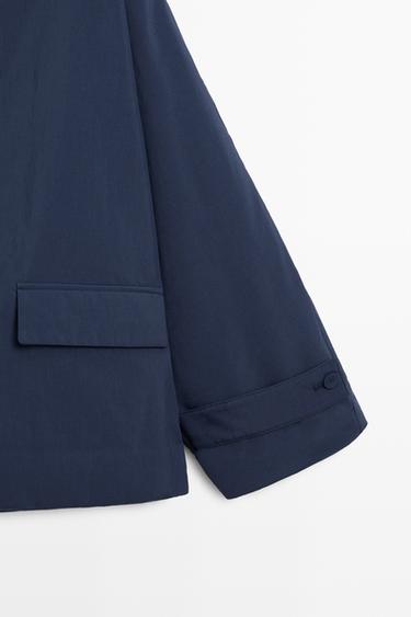 Short lightweight quilted jacket — FADED PETROL BLUE 7