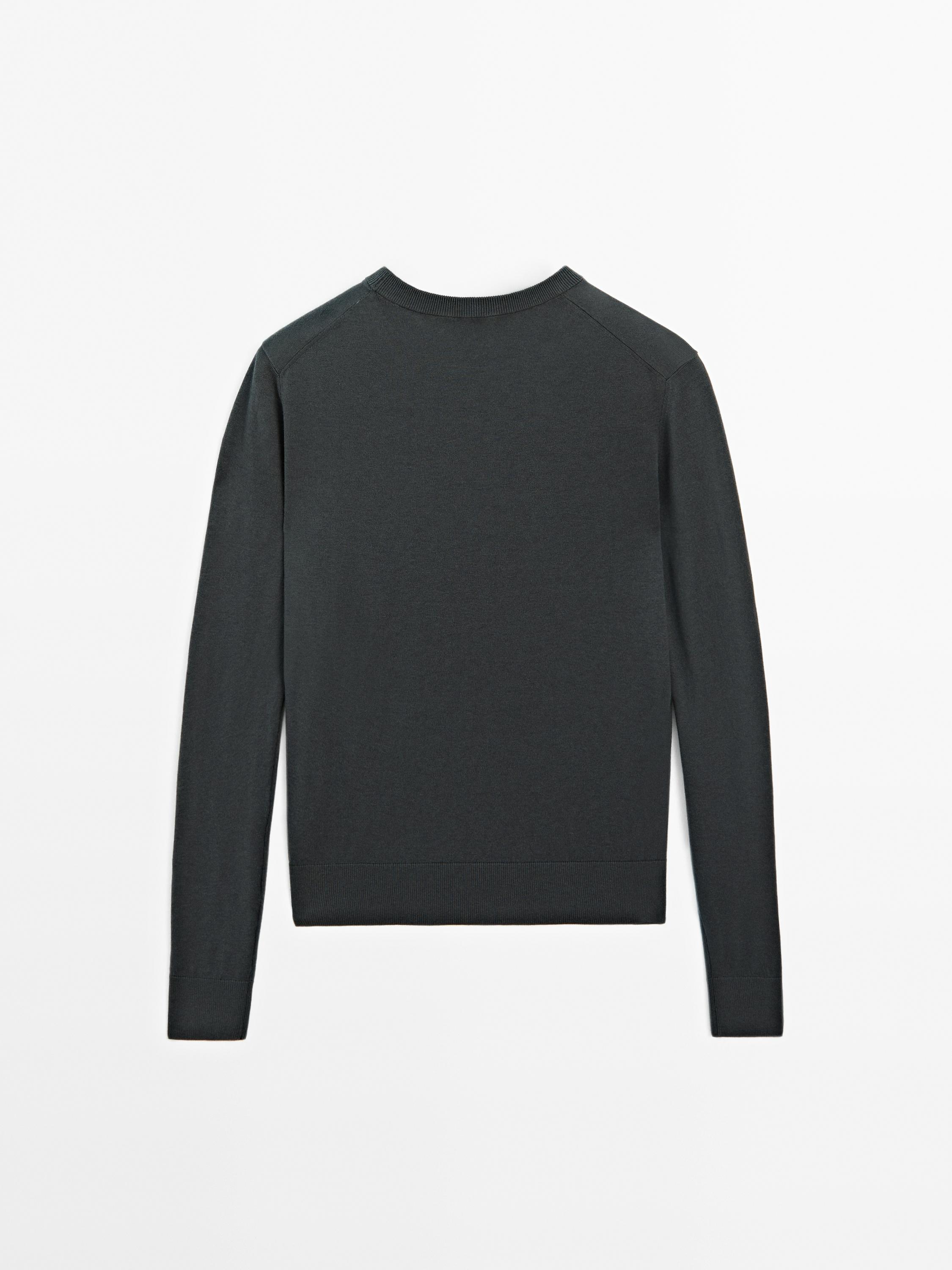 Pull en maille de coton mélangé
