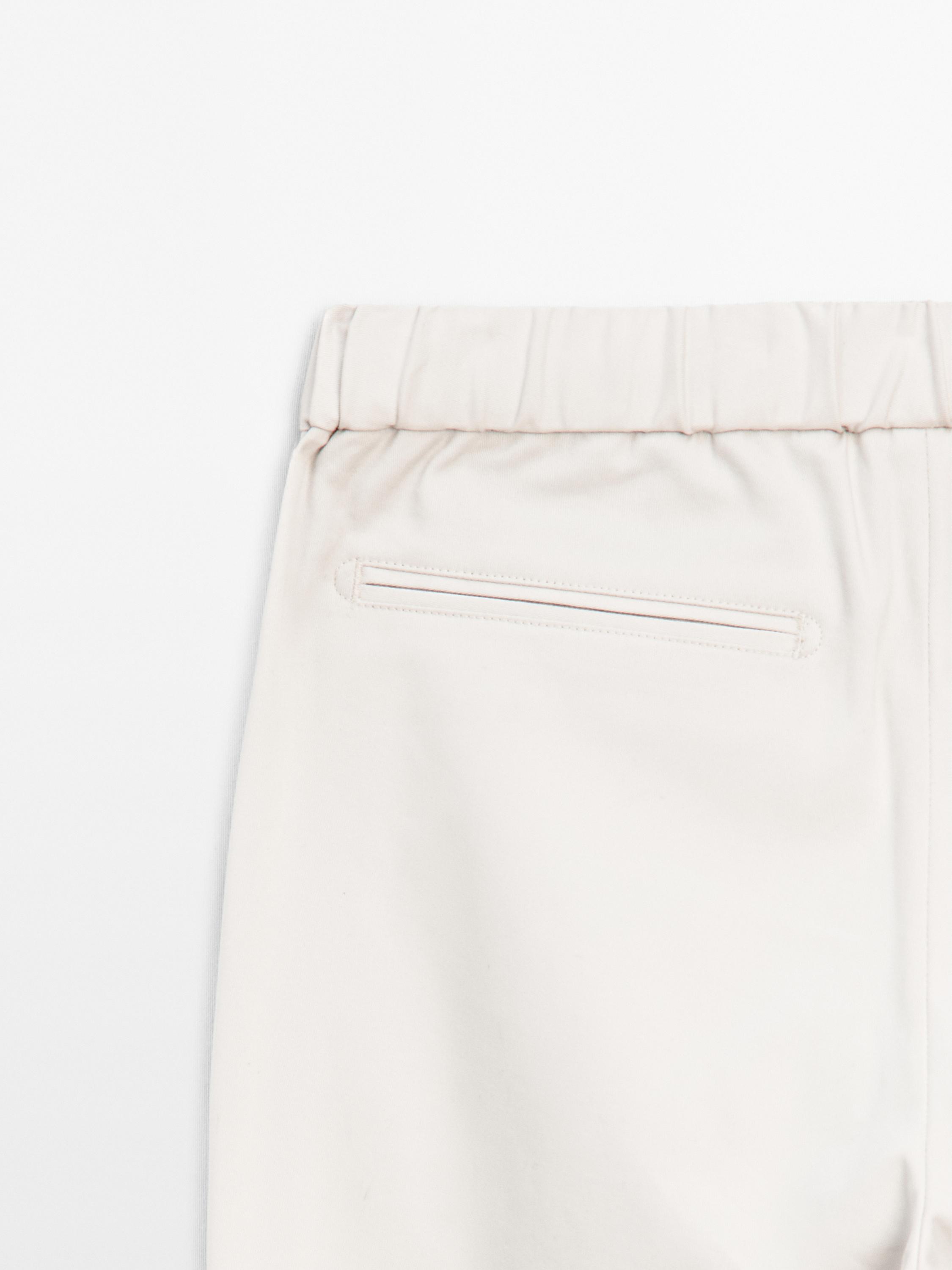 Cotton blend semi joggers