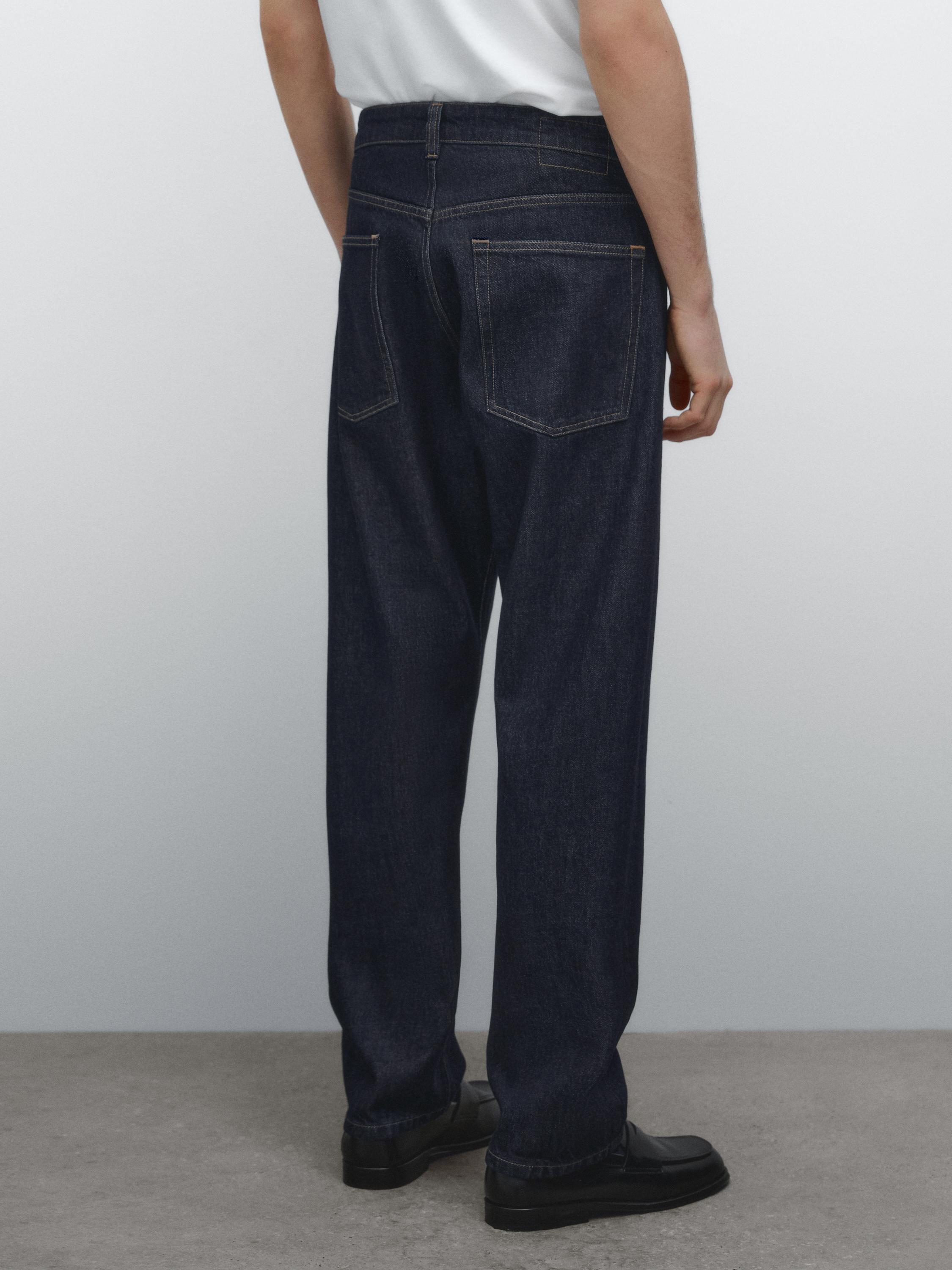 100% cotton relaxed fit jeans