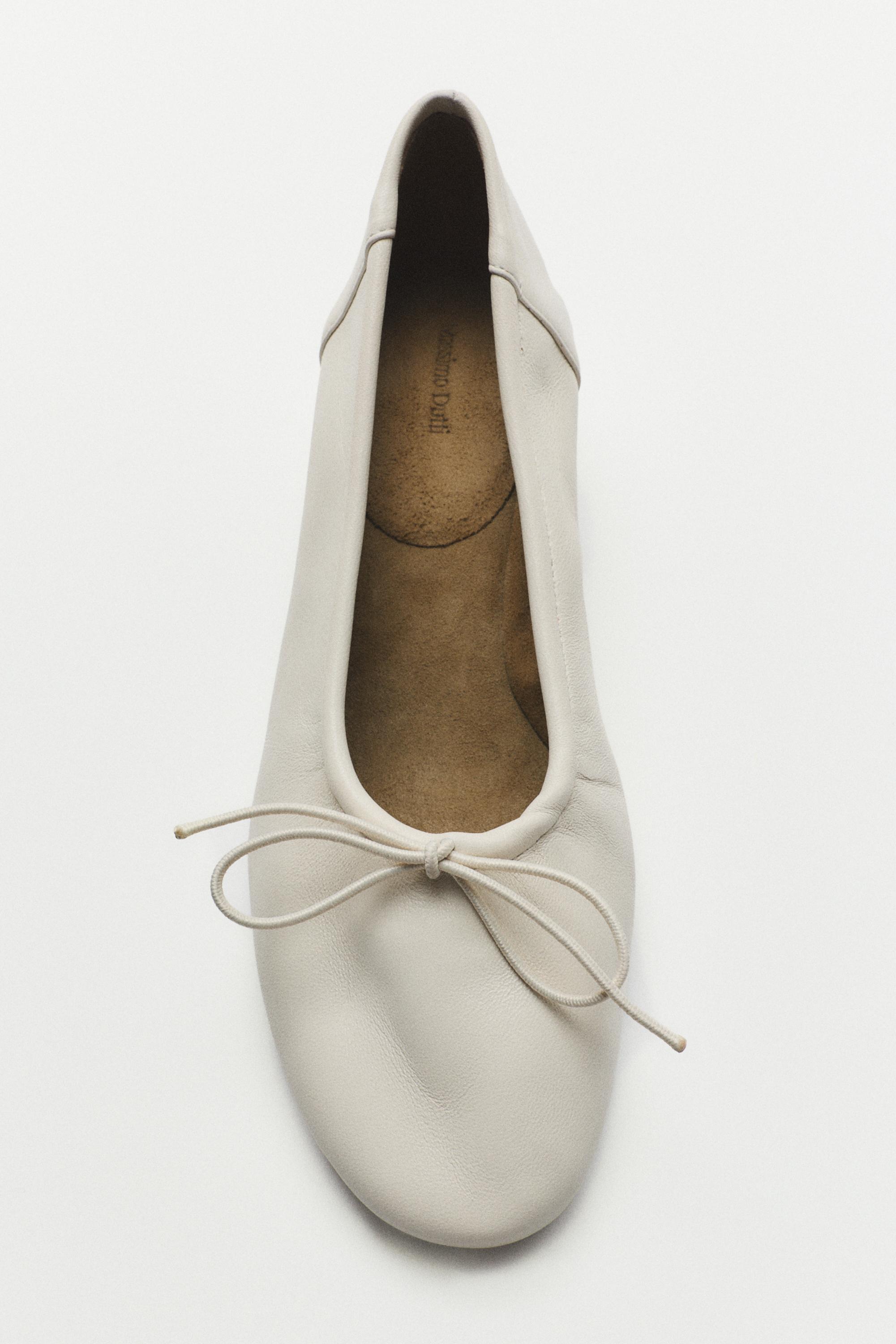 High-heel ballerinas — WHITE