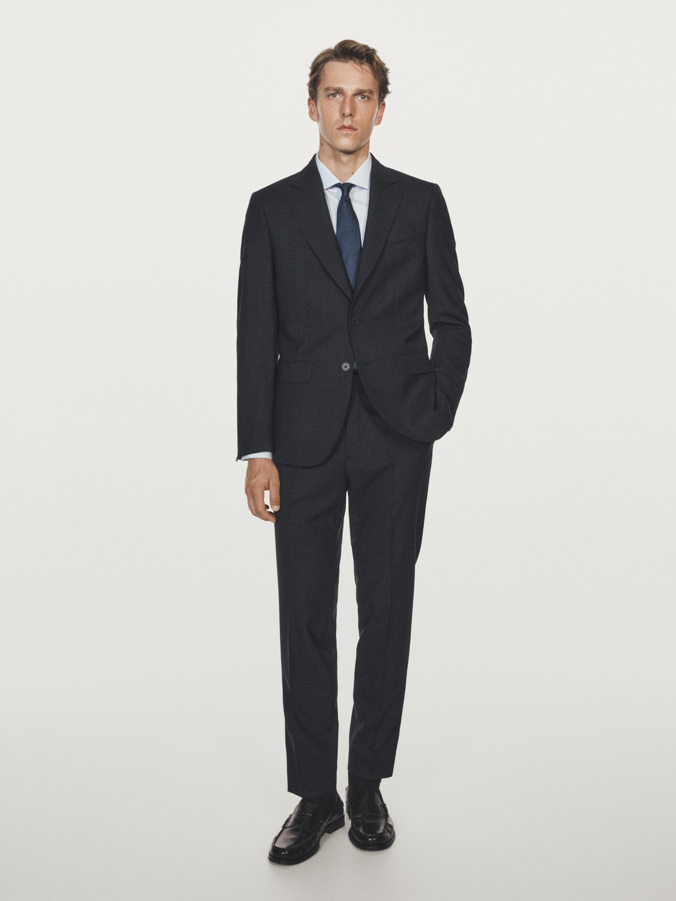 100% wool suit trousers
