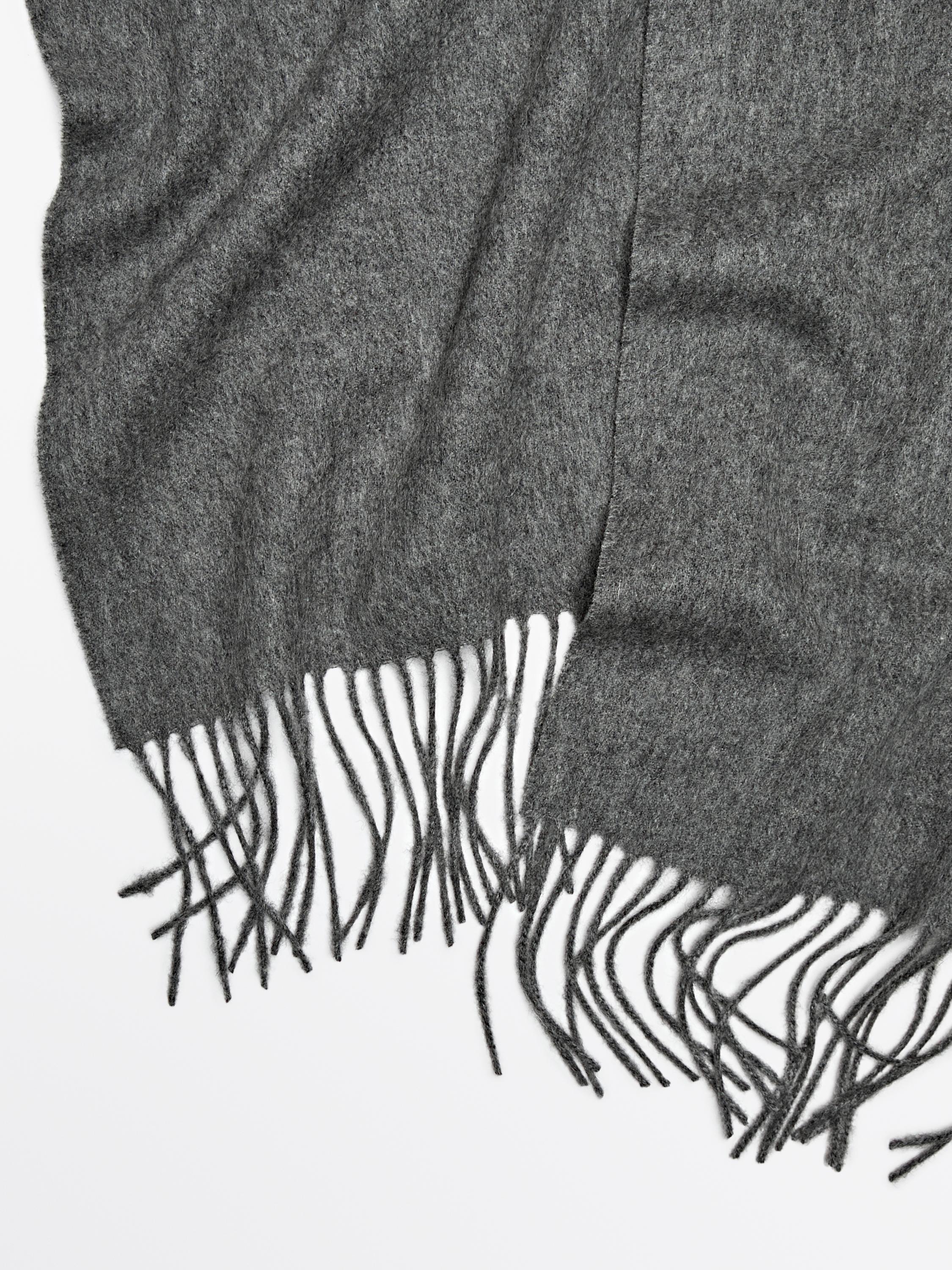 Wool blend scarf