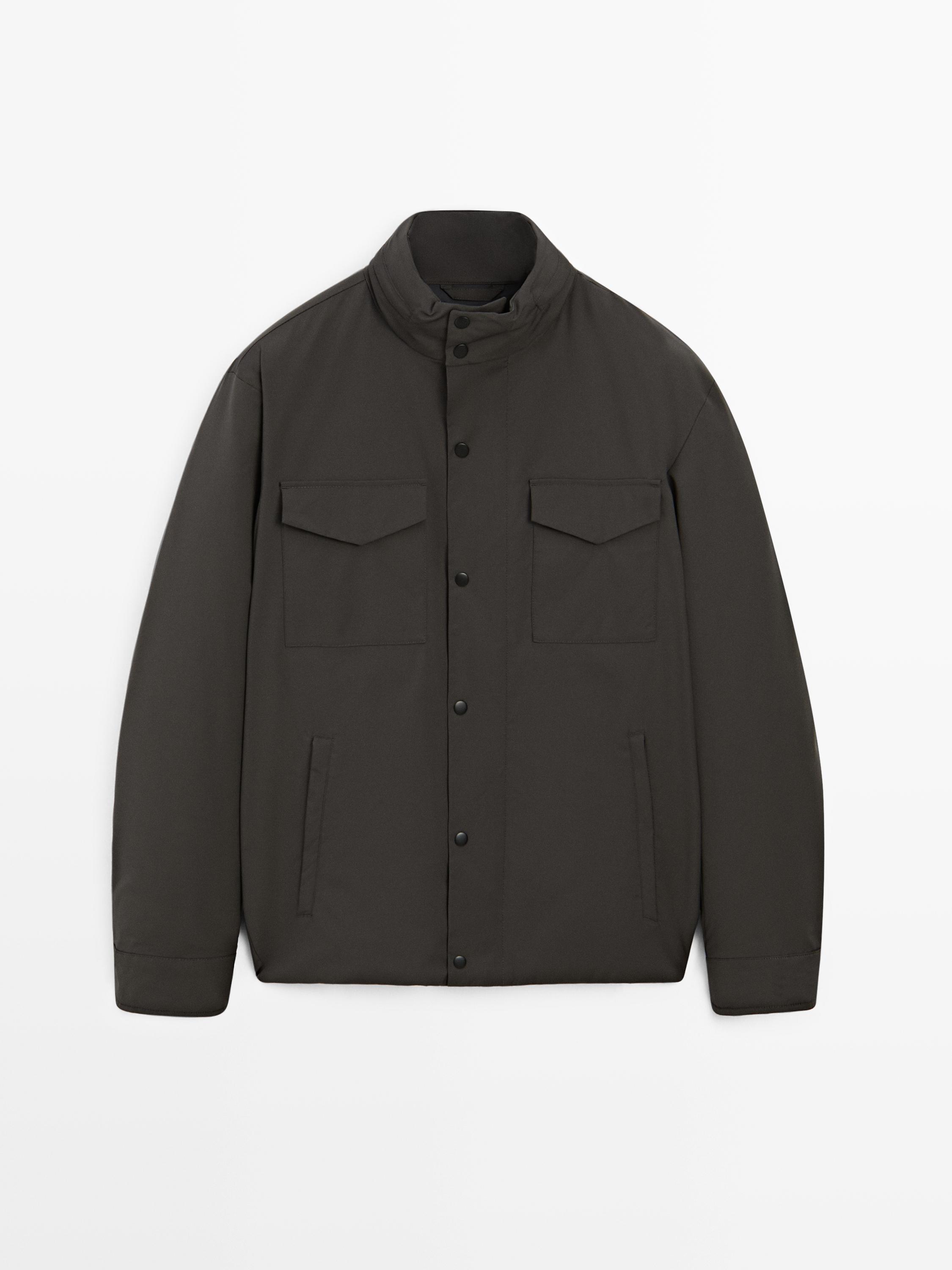 Water-repellent puffer jacket