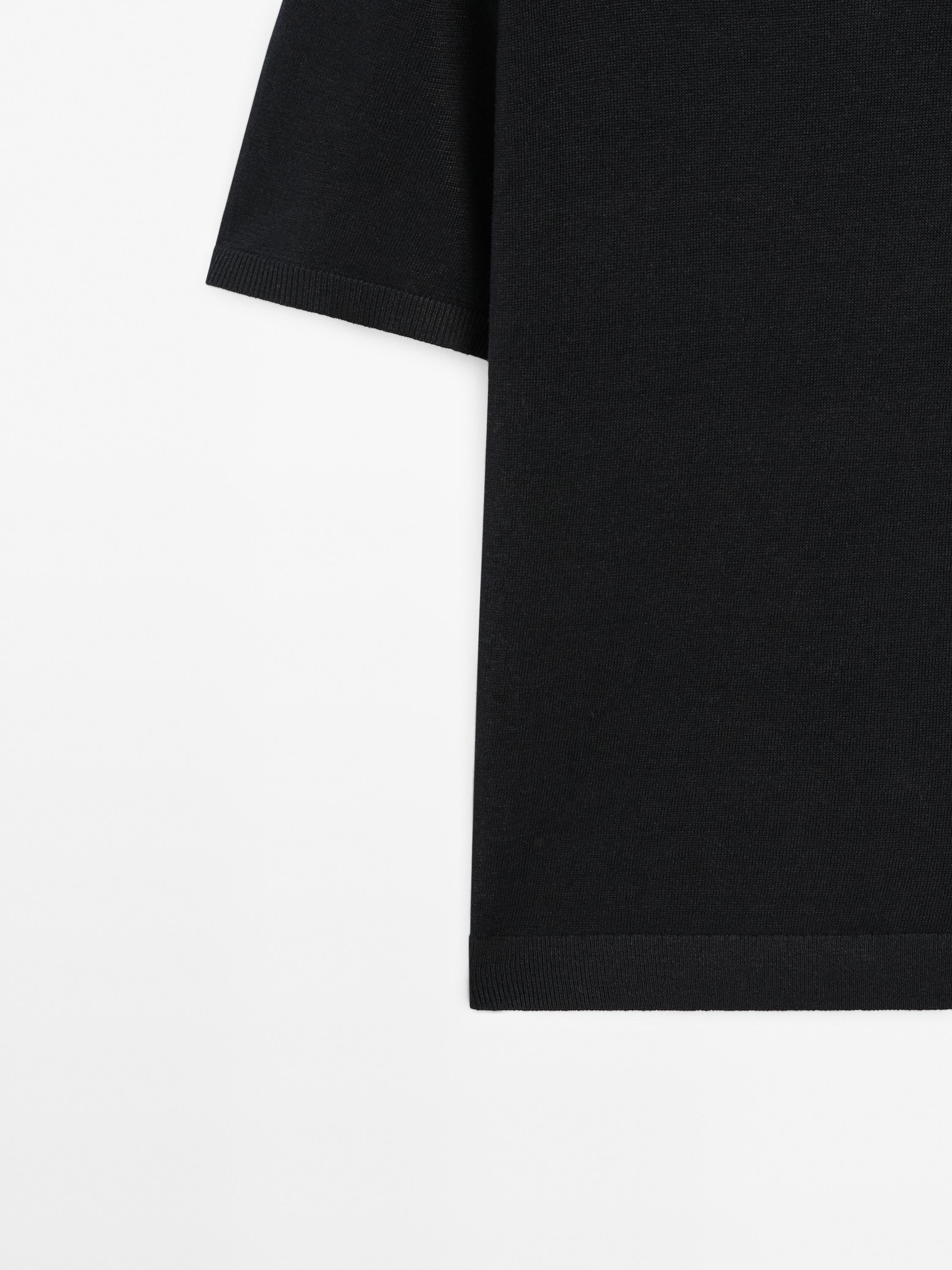 100% linen short sleeve knit T-shirt