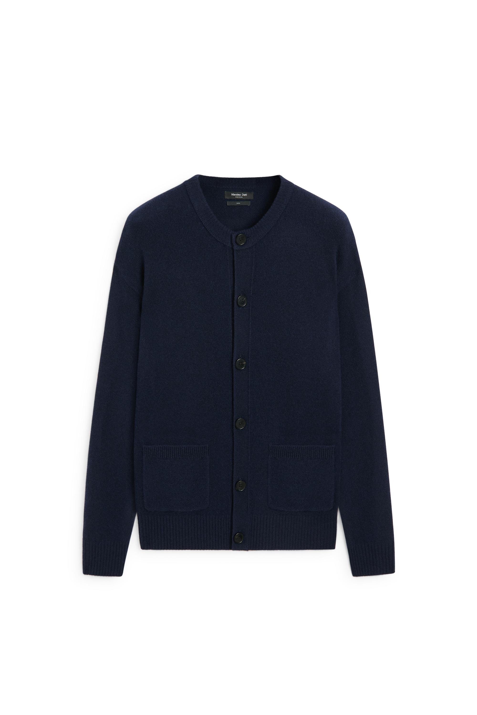Massimo Dutti Cepli %100 yün triko hırka