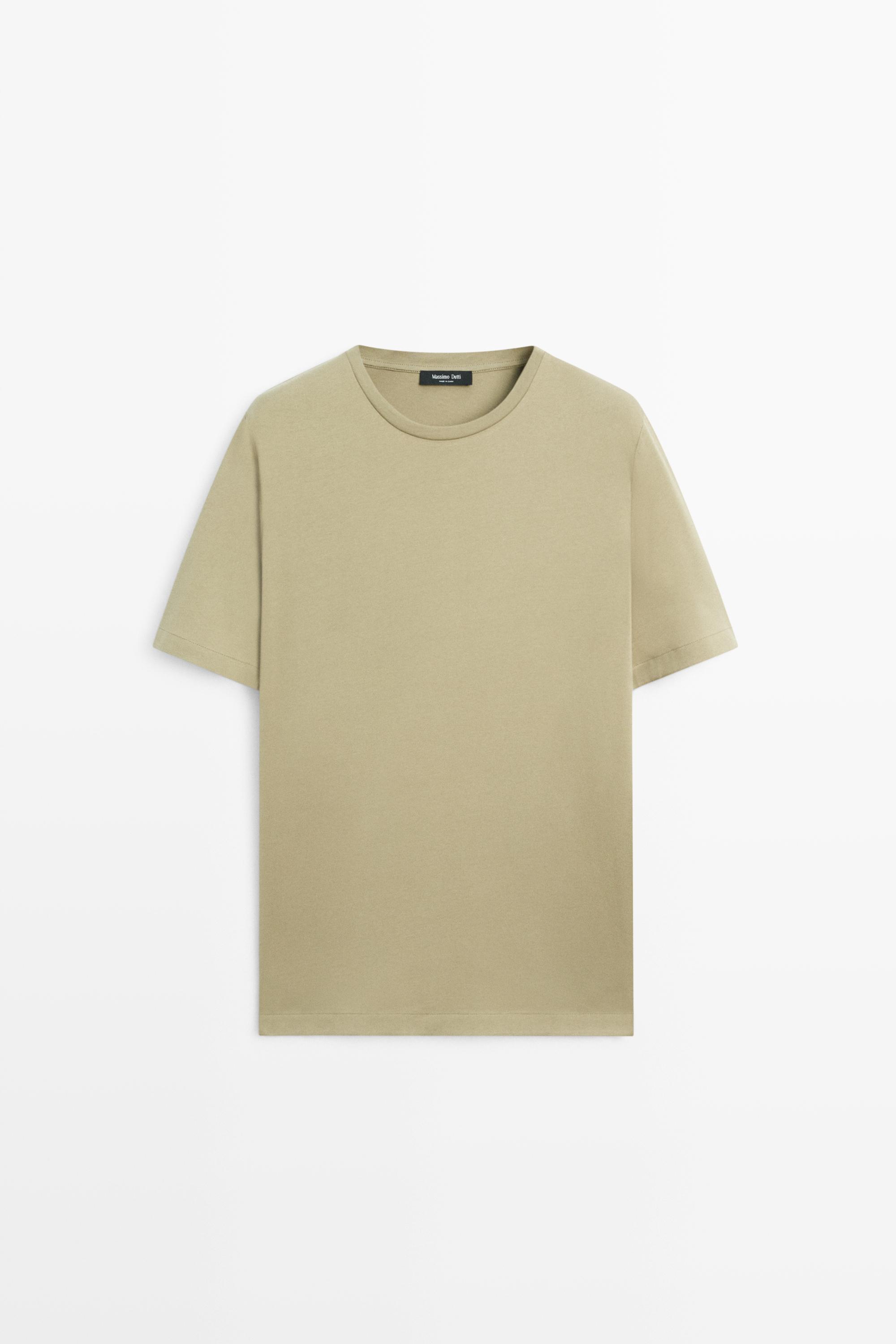 100% cotton short-sleeve T-shirt — PALE GREEN