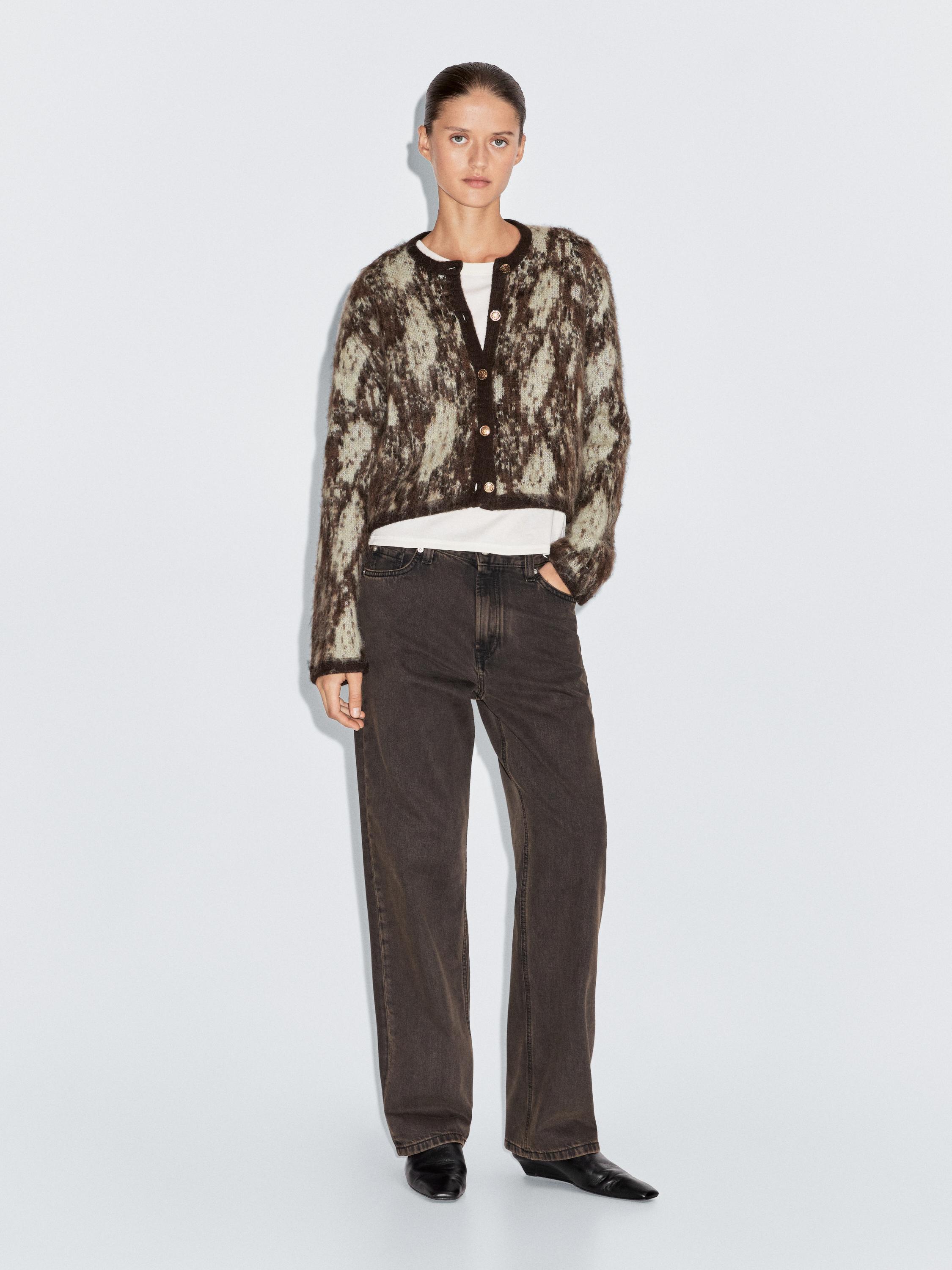 Кардиган со змеиным принтом