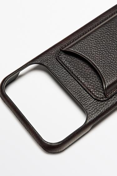 Nappa leather iPhone 17 Pro Max case — BROWN 4