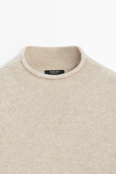 100% wool oversize knit sweater — STONE 9