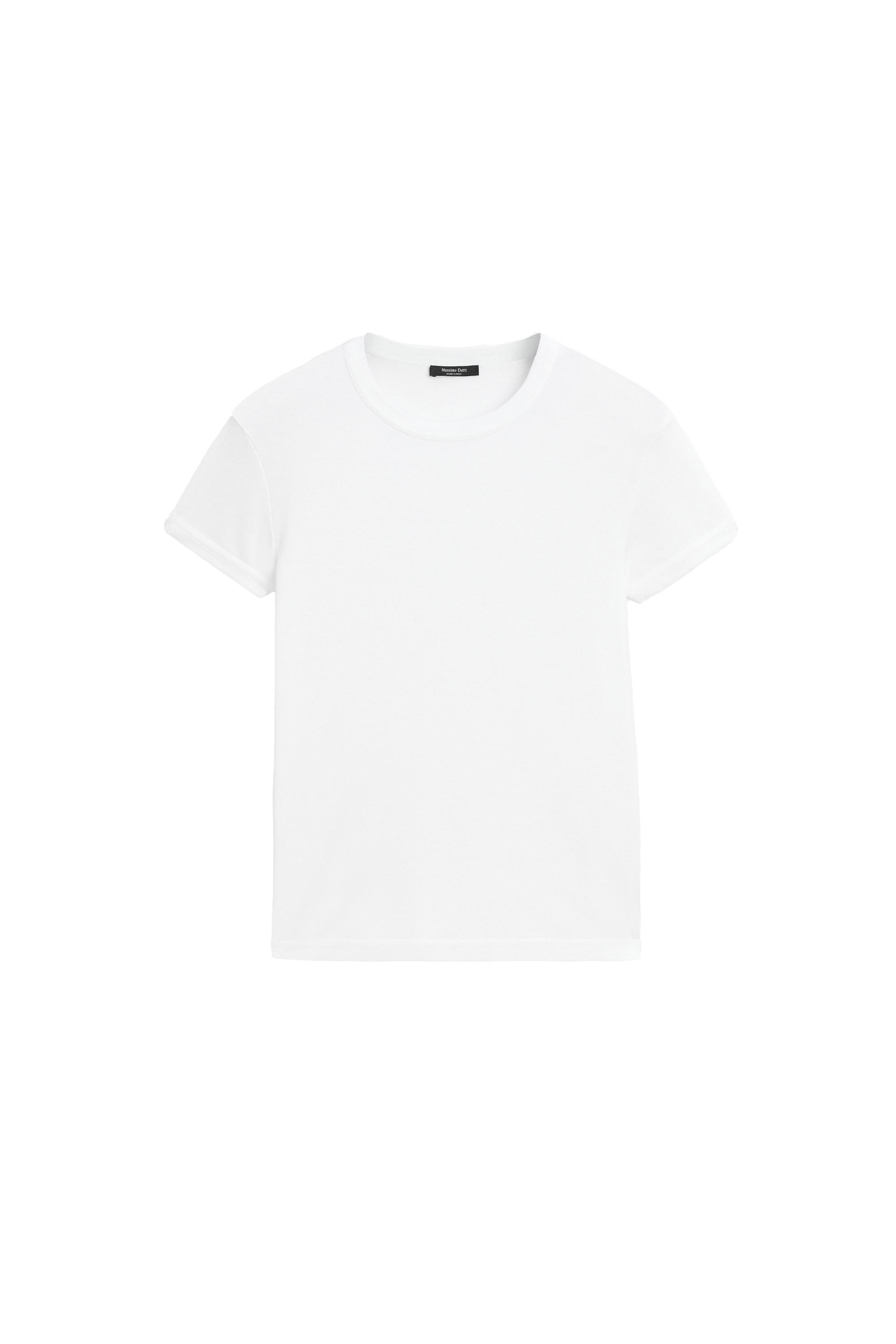 100% cotton short-sleeve T-shirt — Off white