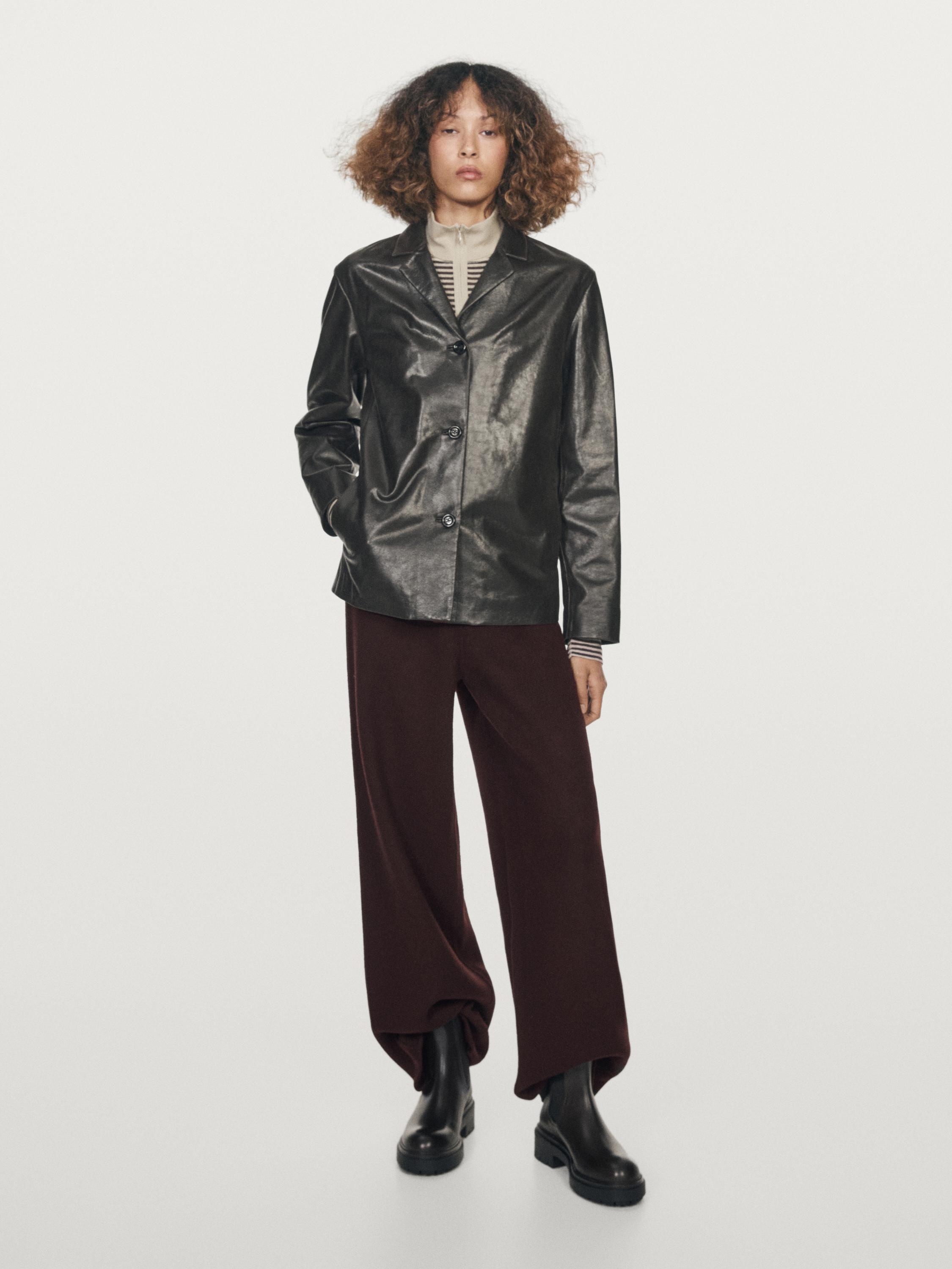 Брюки прямого кроя из смесовой шерсти