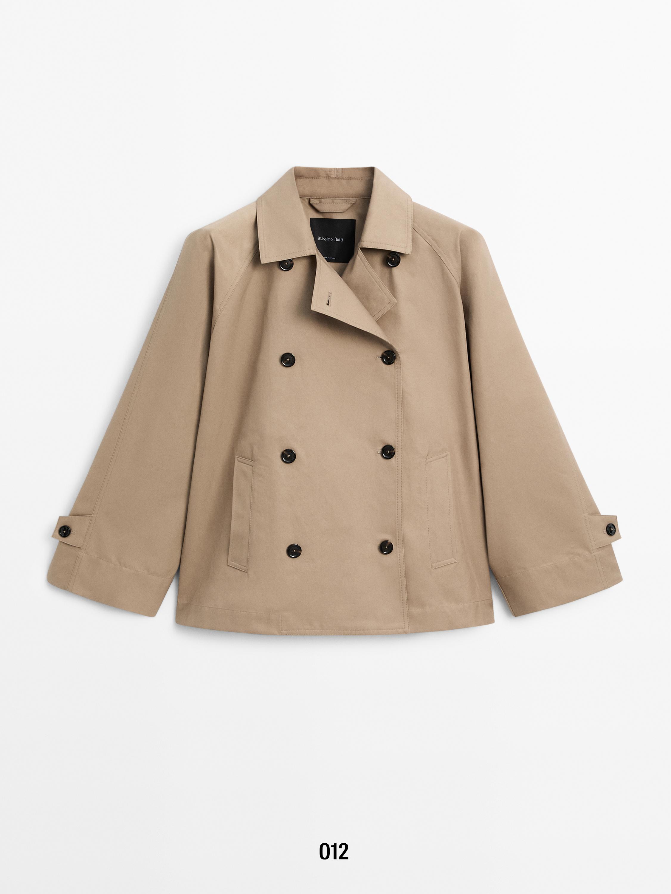 【Massimo dutti】ショートトレンチコート Massimo dutti】ショートトレンチコート