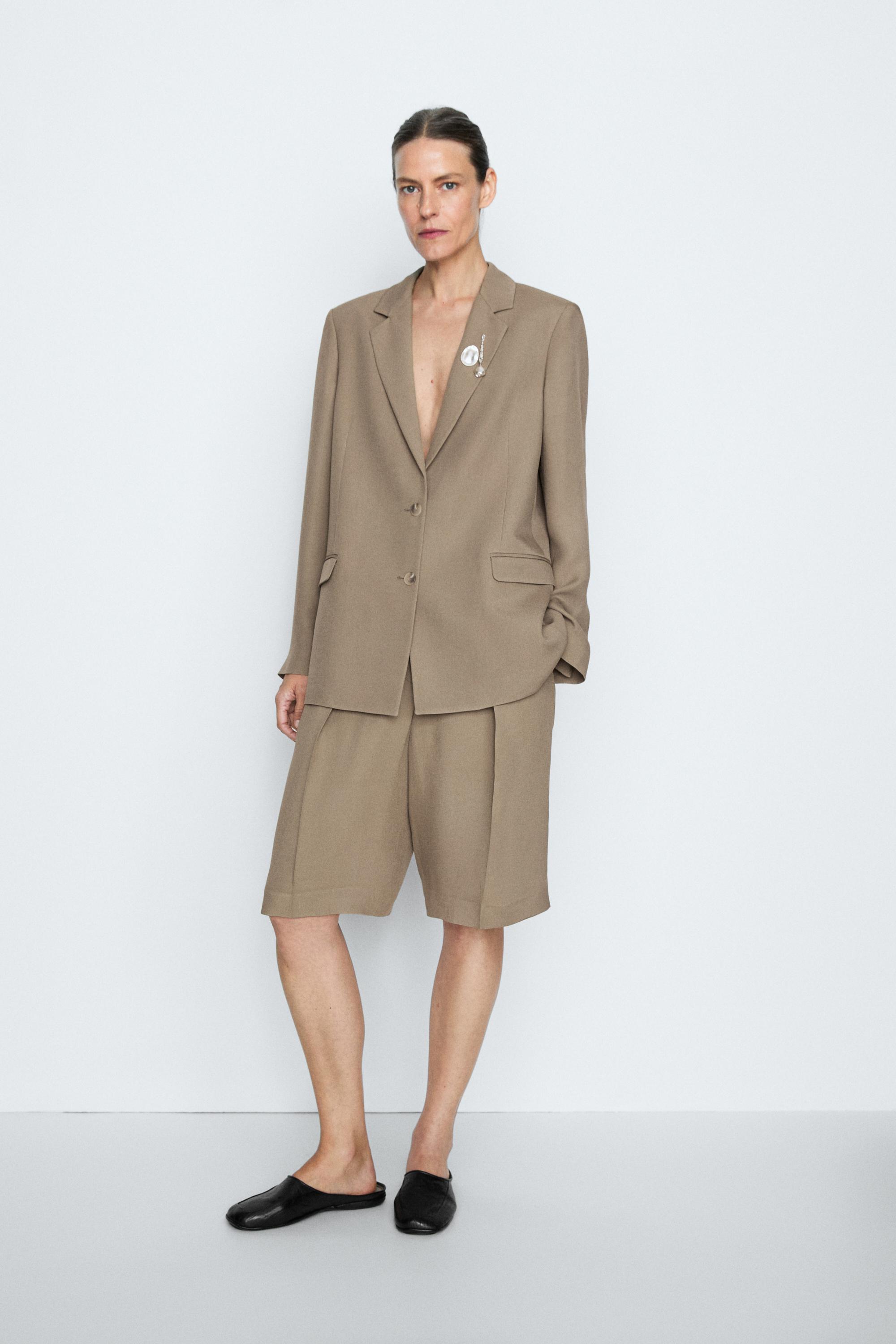 Fluid blazer - STUDIO — STONE
