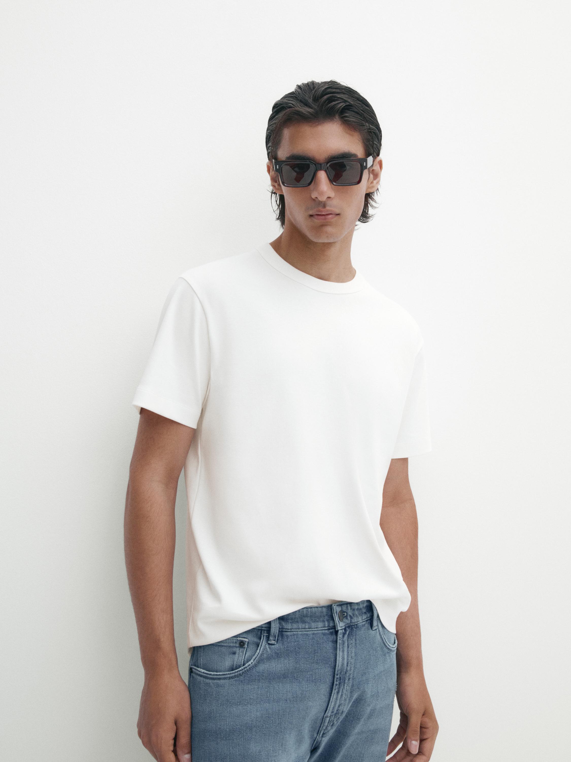 T-shirt 100 % coton à manches courtes