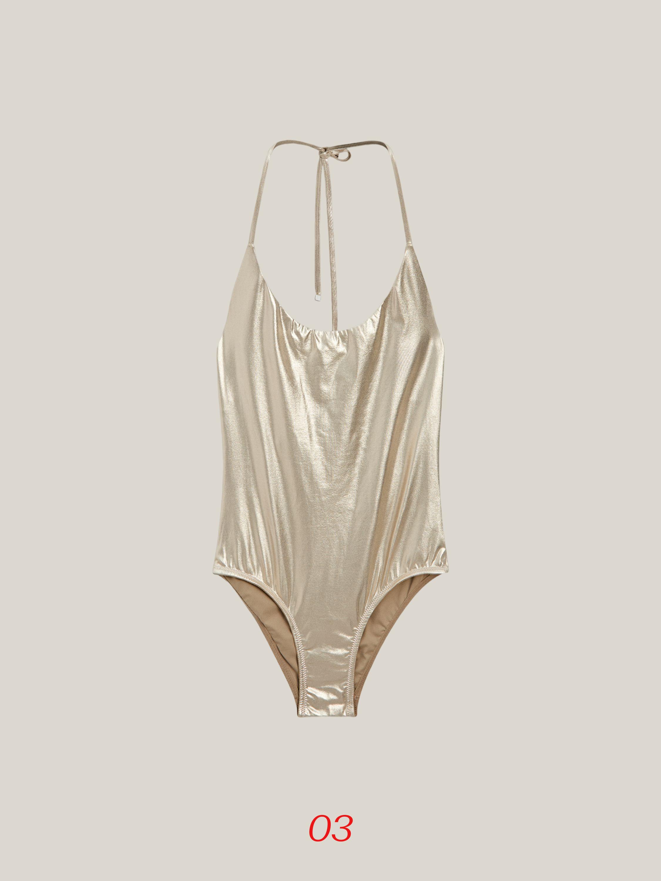 Metallic swimsuit — GOLD