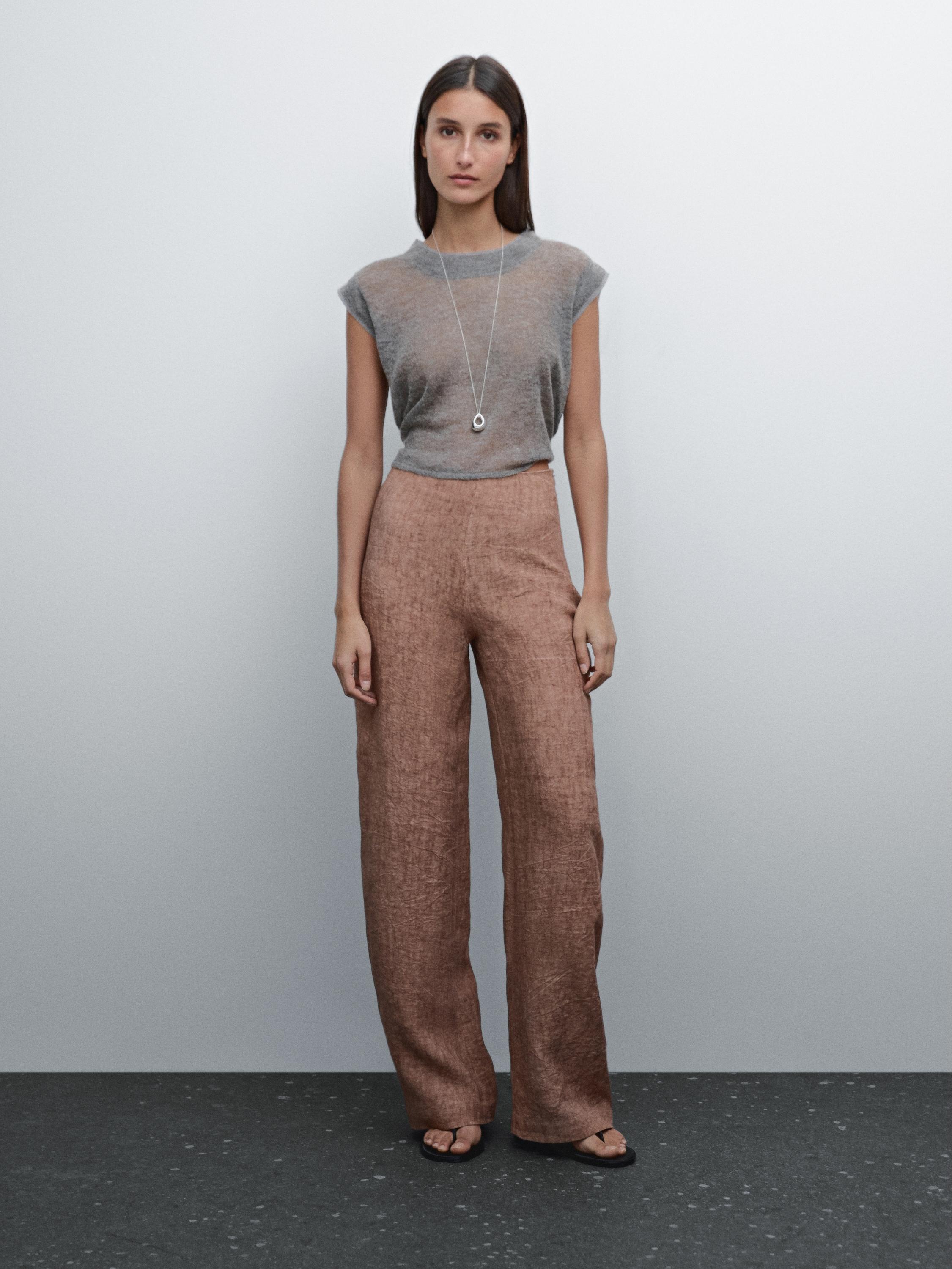 Pantalon fluide lin