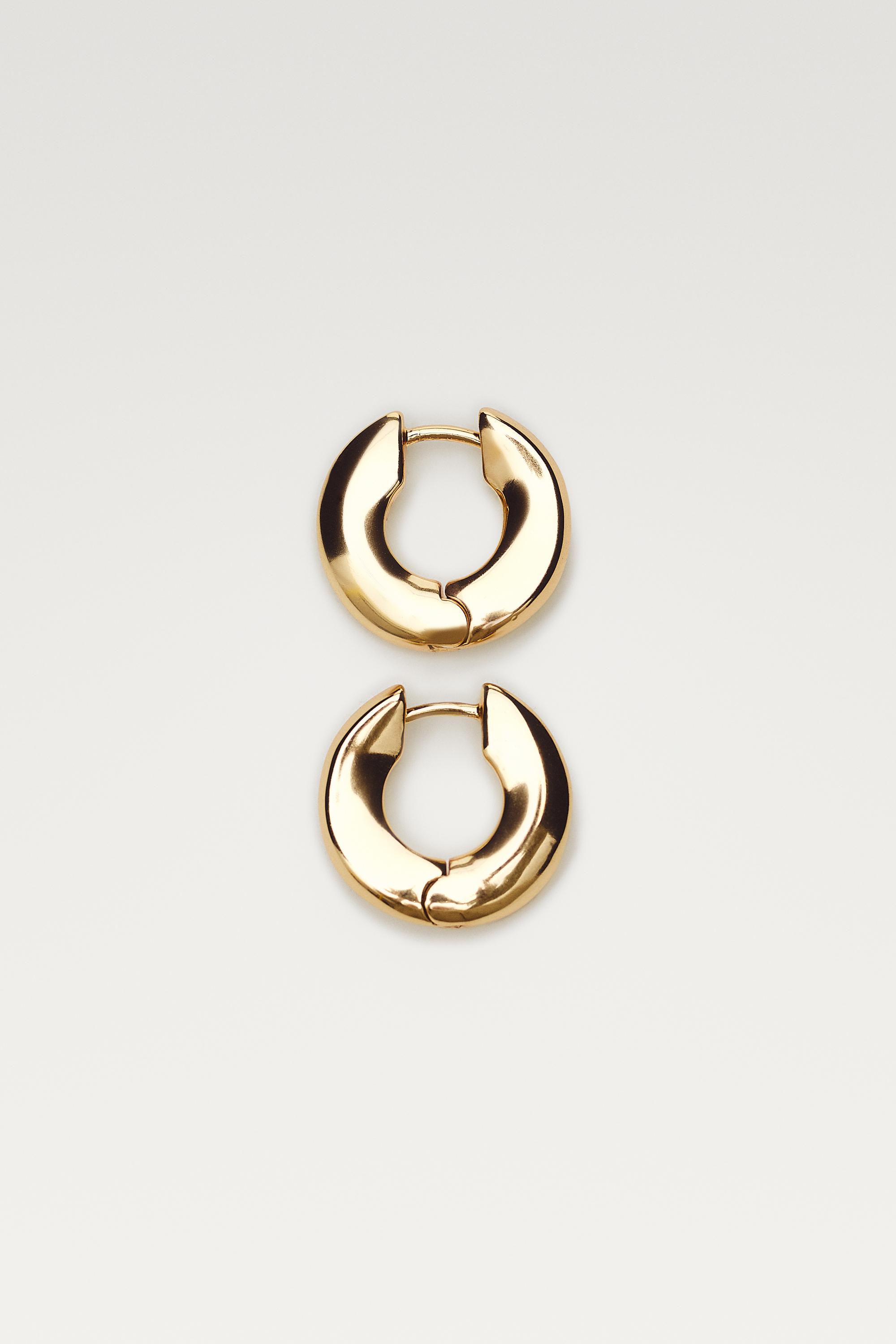 Mini hoop earrings — GOLDEN