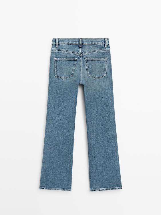Yüksek bel bootcut jean
