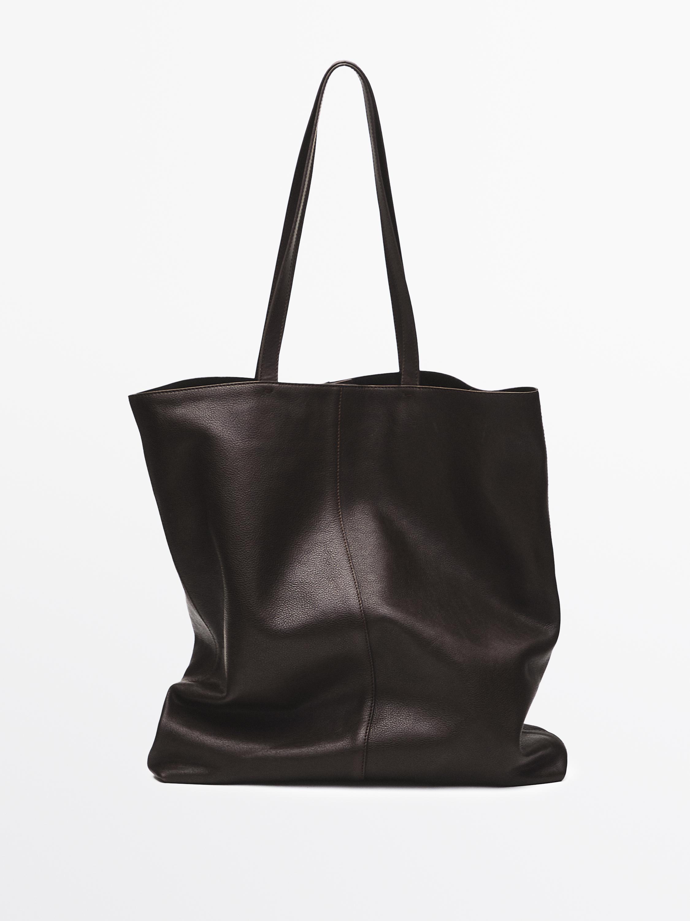 Nappa leather tote bag