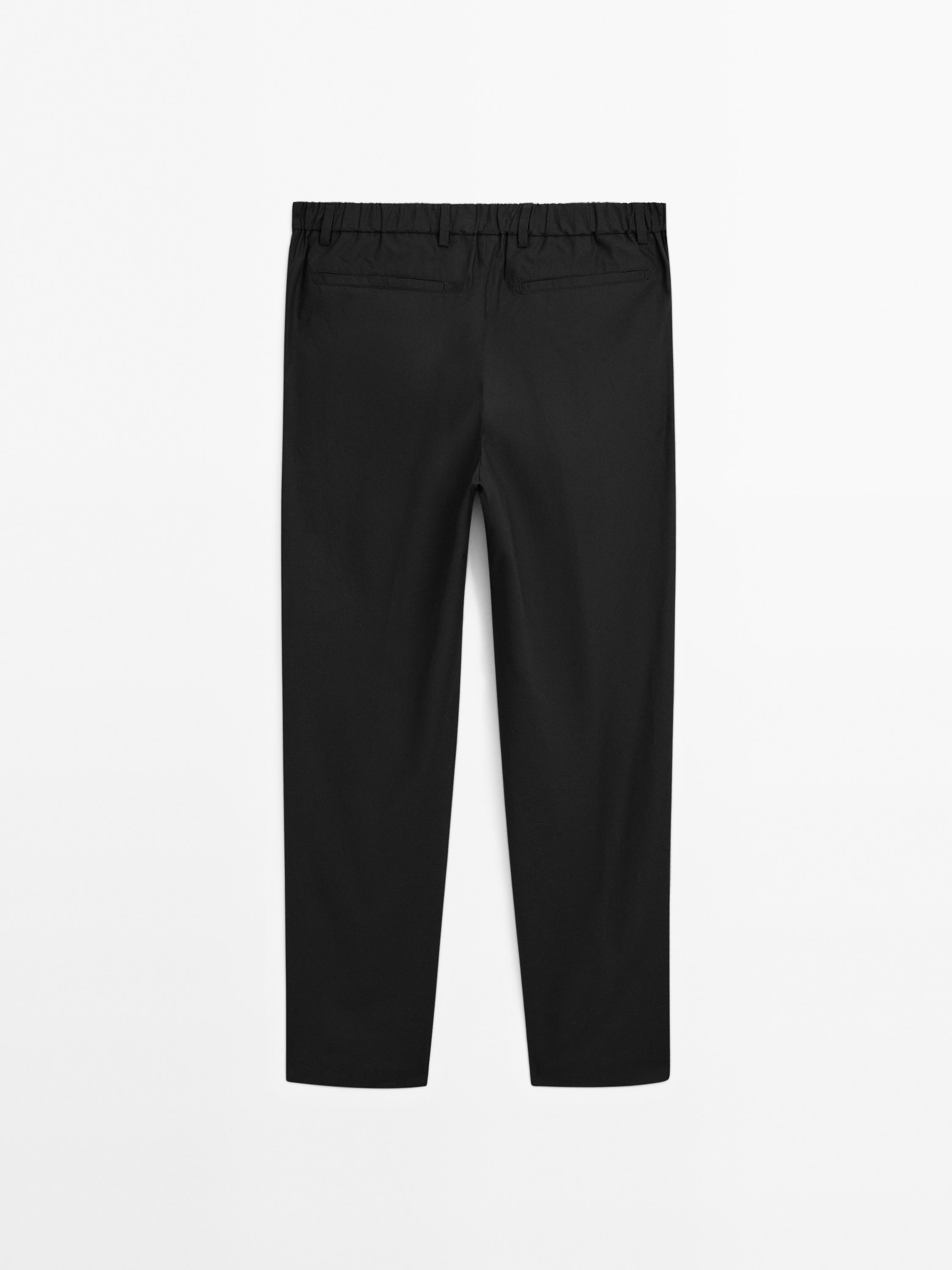 100% cotton jogger fit trousers