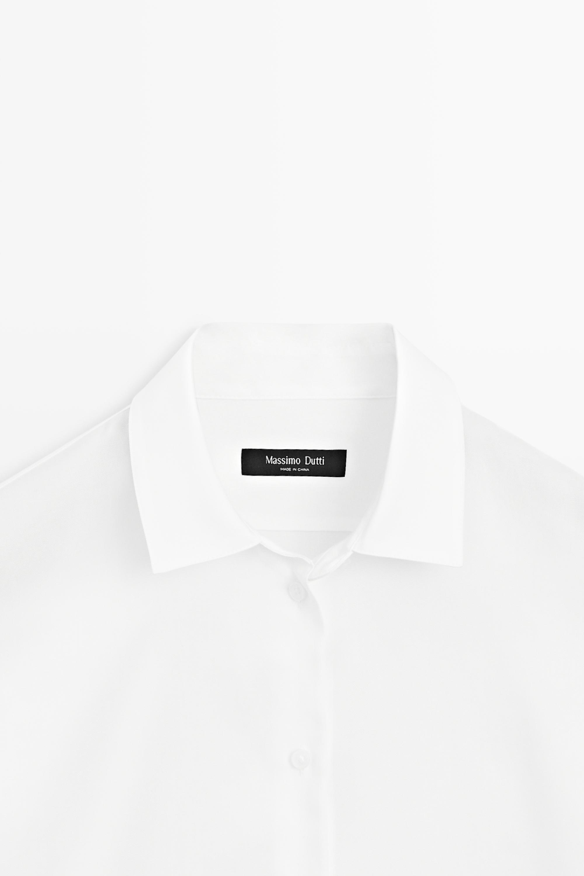 Fluid lyocell shirt — WHITE