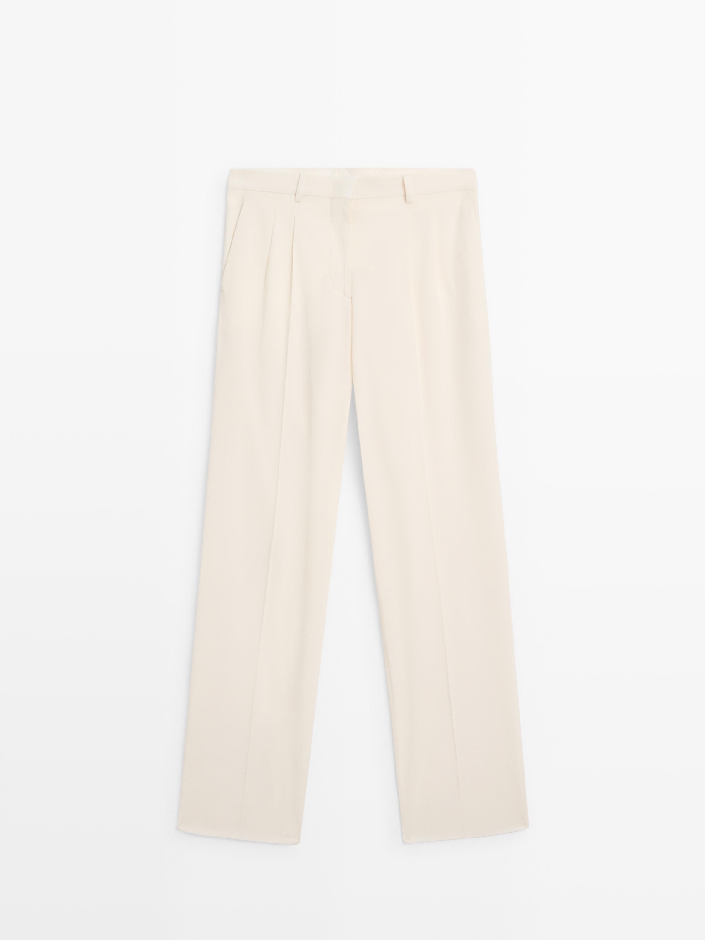 Trousers with double darts - LIMITED