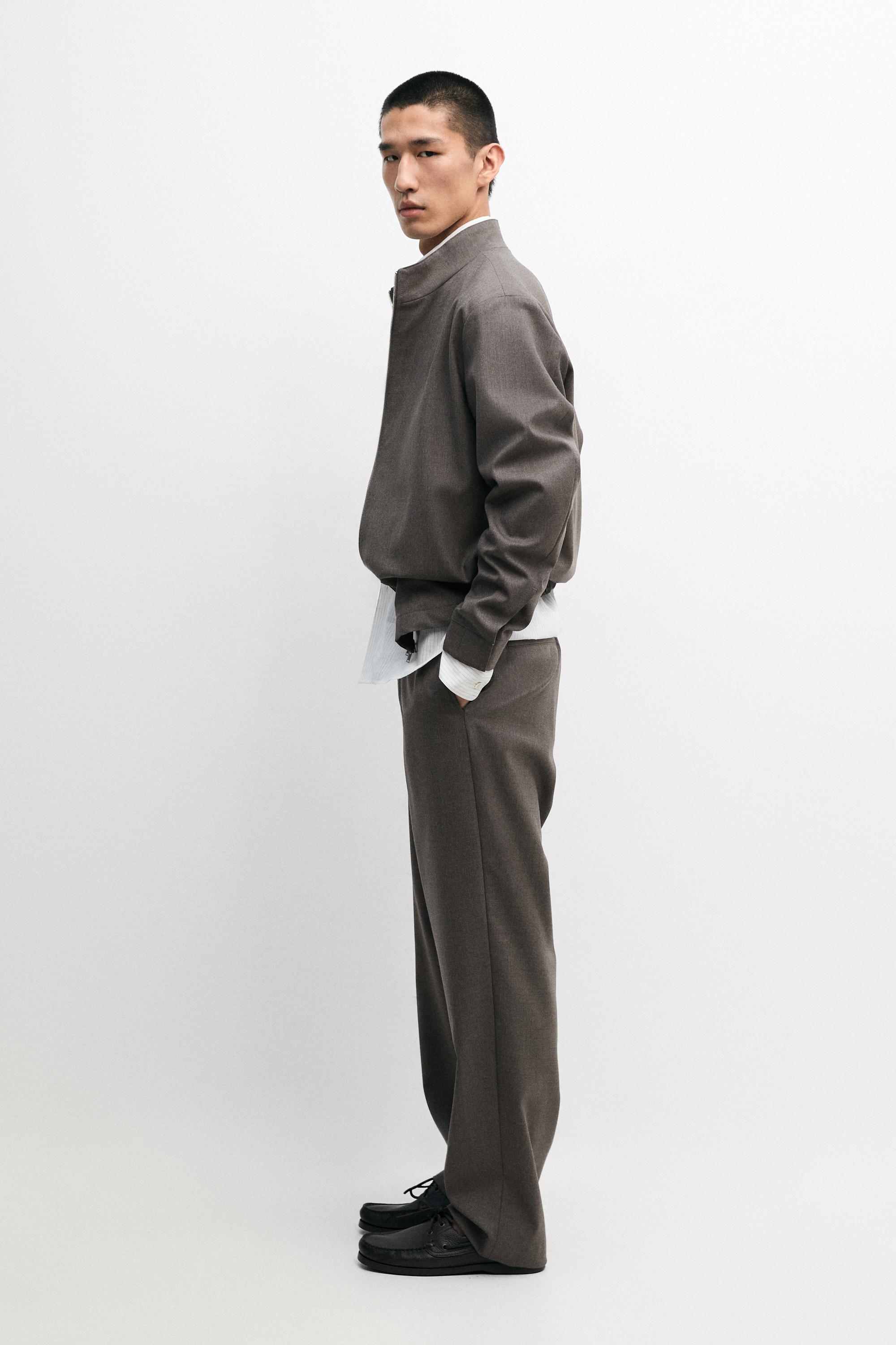 Cool wool blend jacket — MEDIUM ECRU