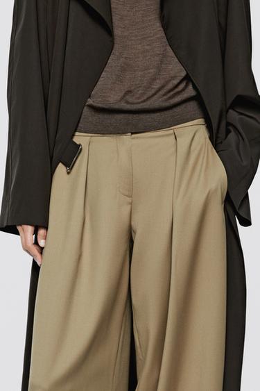 Barrel fit pleated pants - LIMITED EDITION — SAND 4