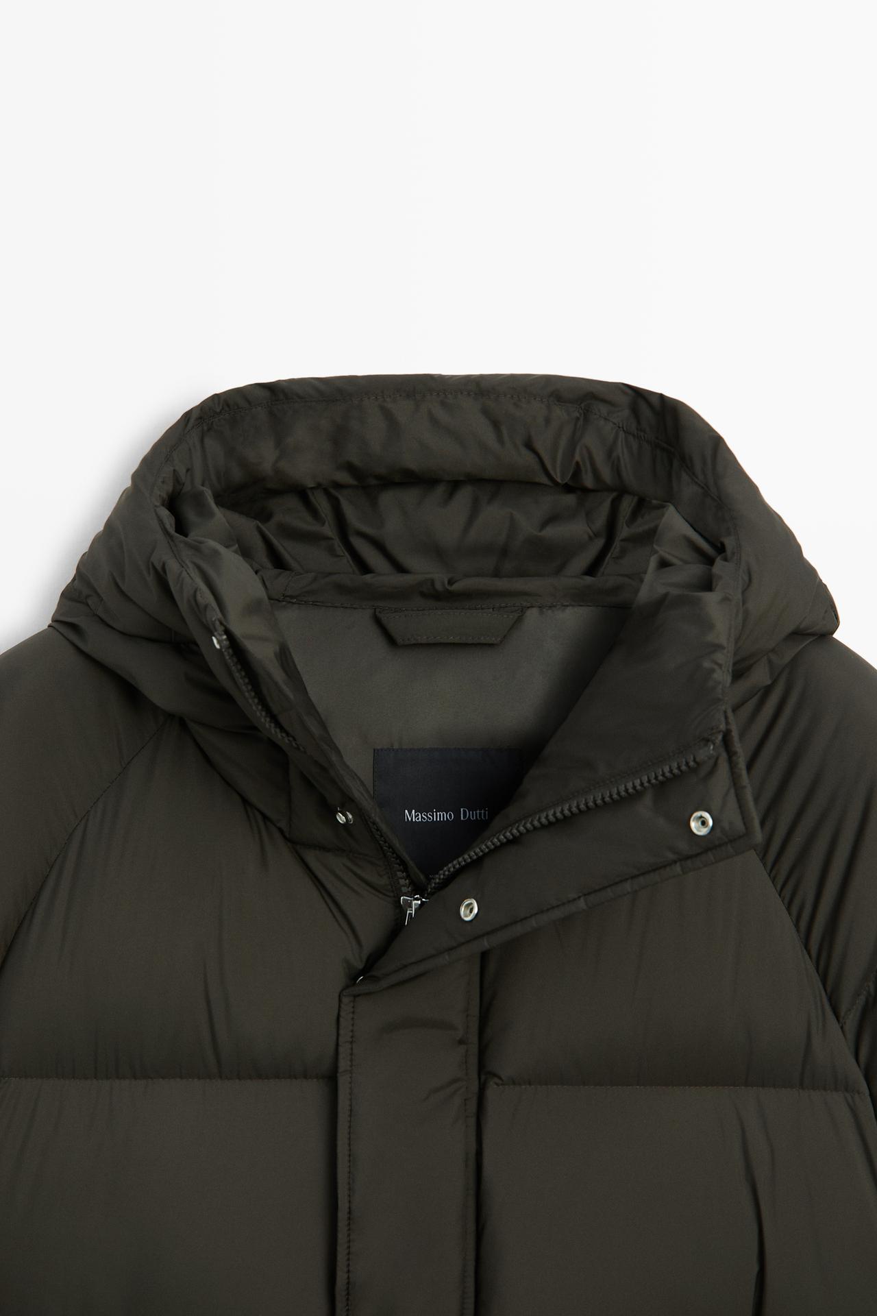 Oversize down jacket — DARK KHAKI