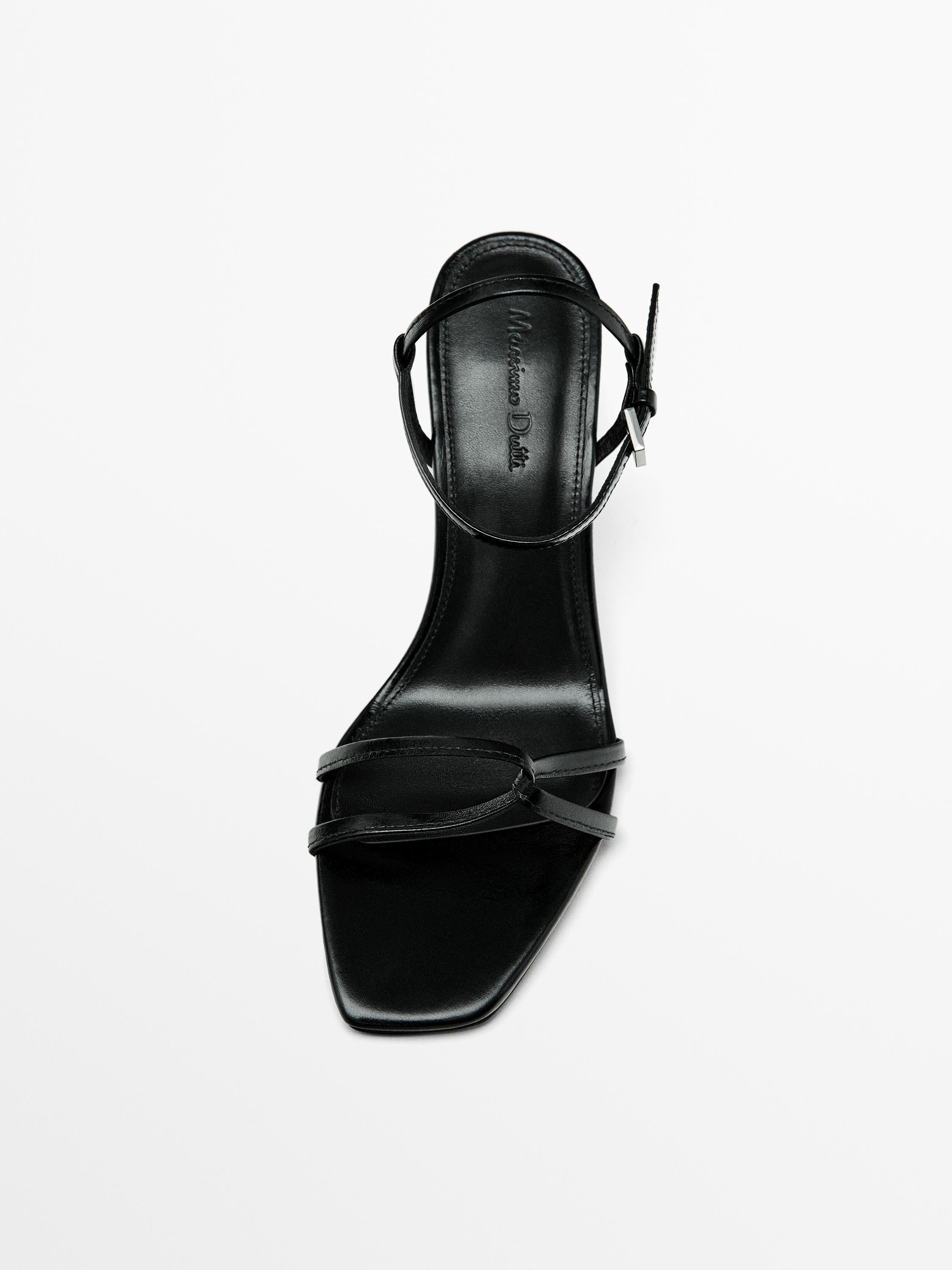 Strappy heeled sandals