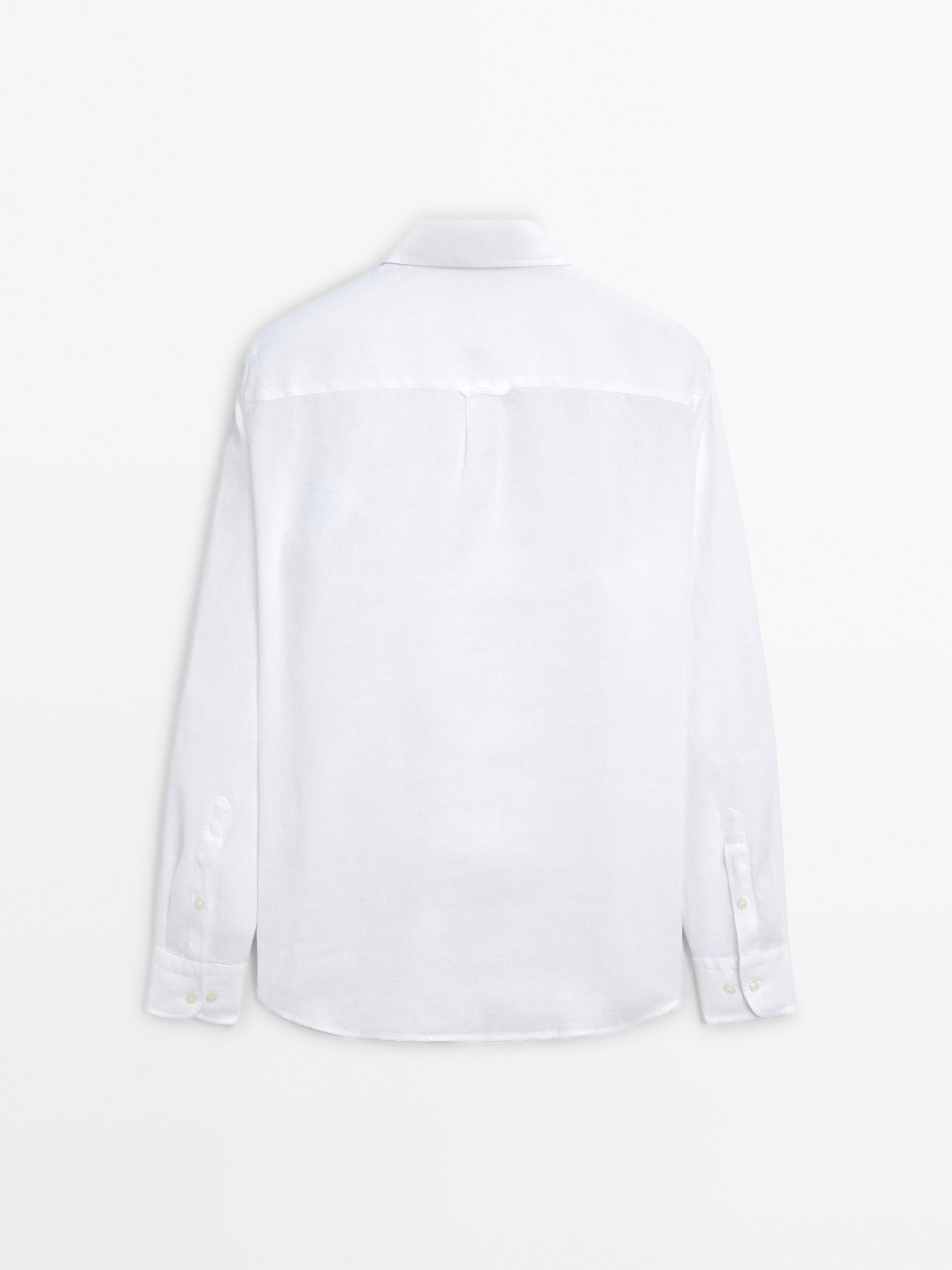 Camisa regular fit 100% linho