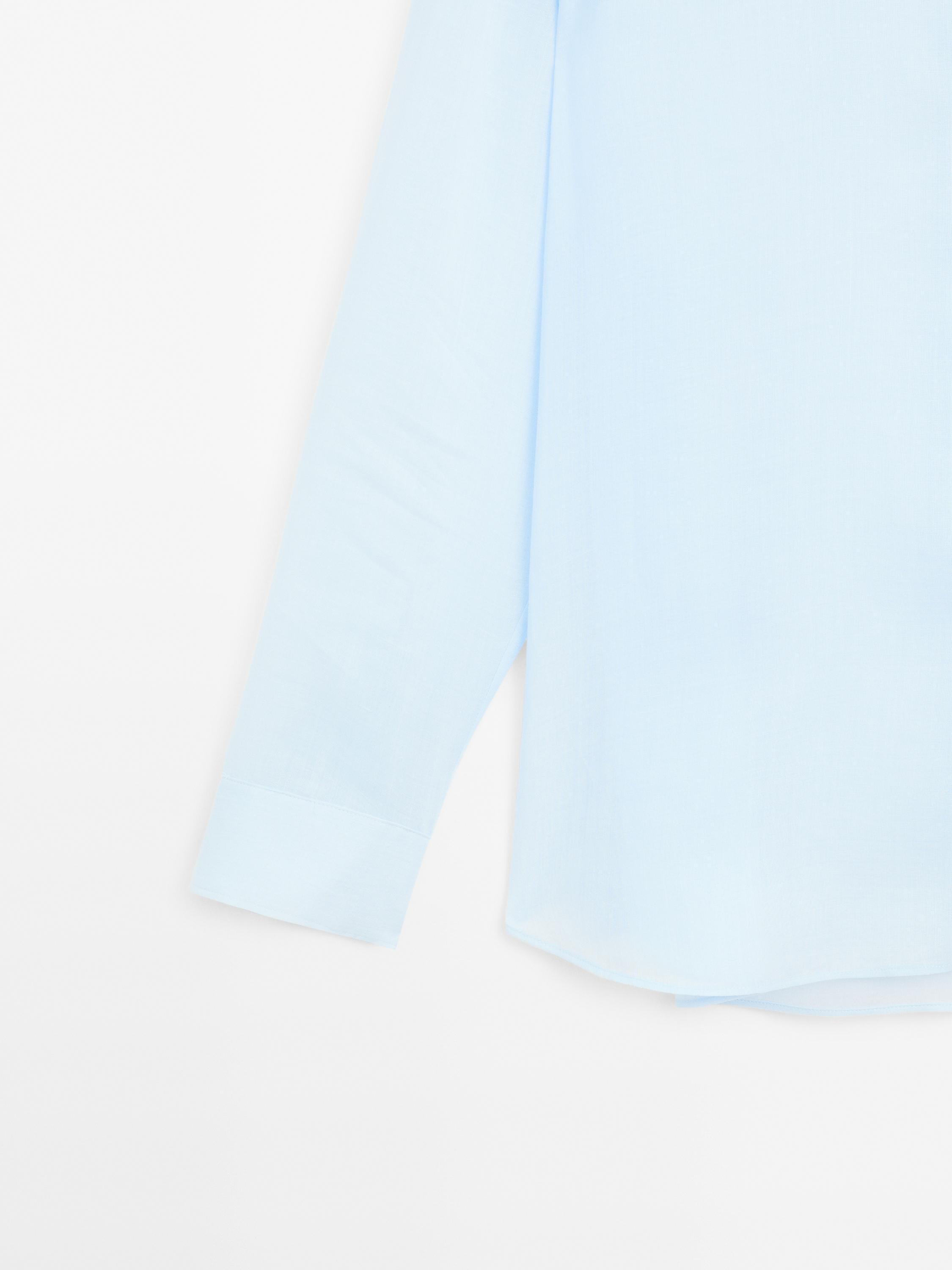 Camisa fluida con ramio