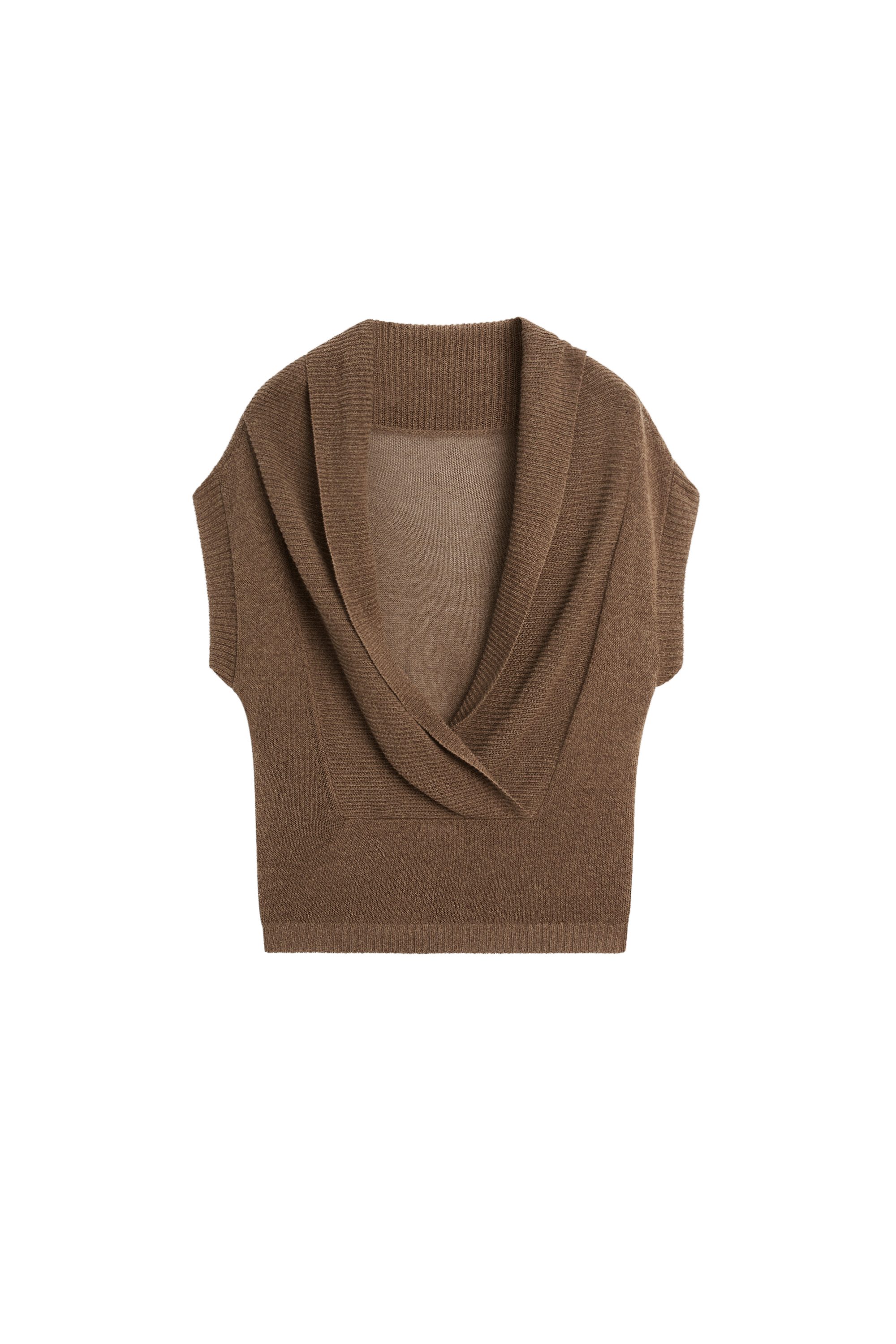 Massimo Dutti Sırtı çapraz triko kazak görsel 7