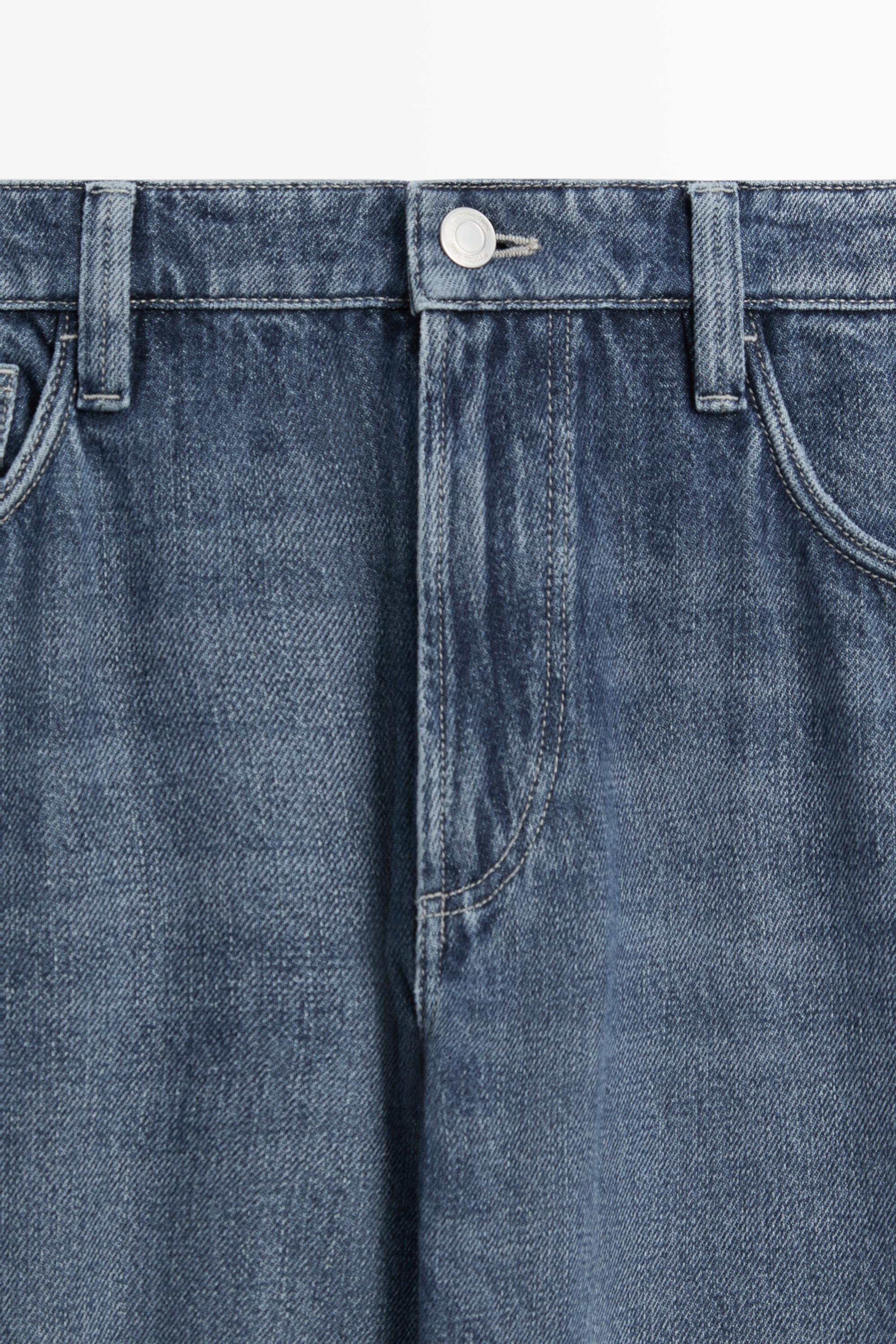 Slim-fit stonewash jeans — INDIGO
