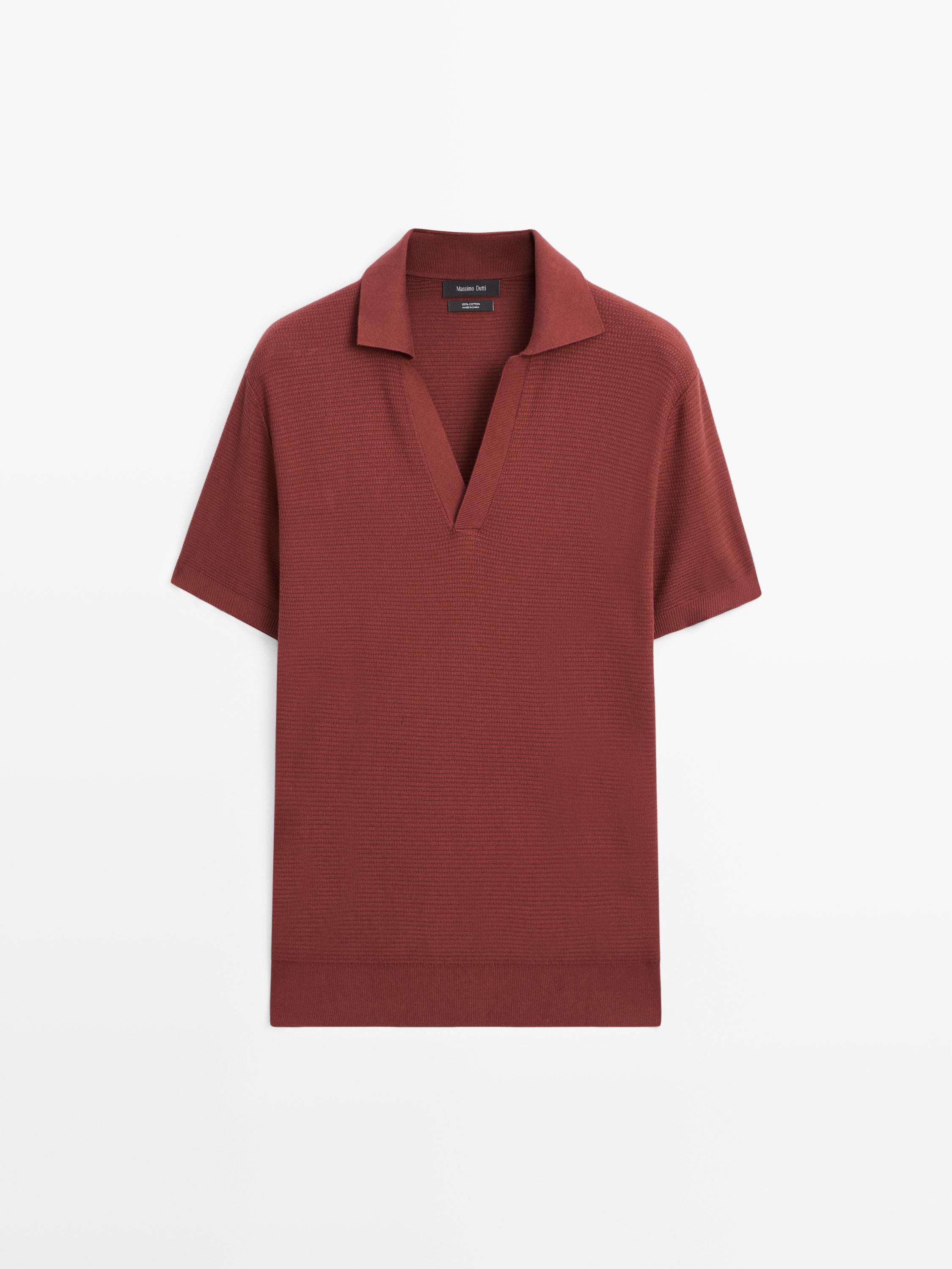 Polo punto cuello pico