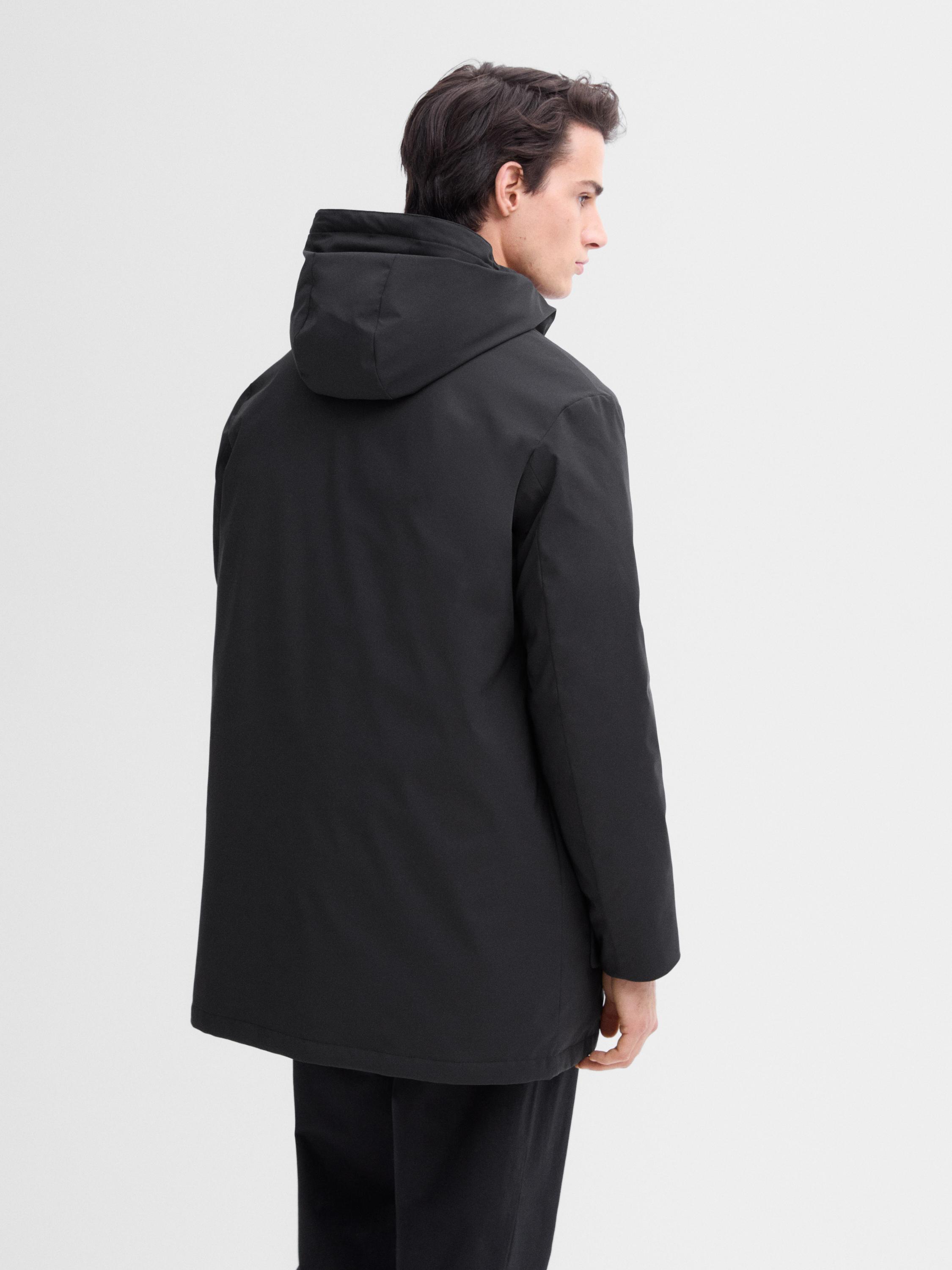 Long lightweight quilted down parka