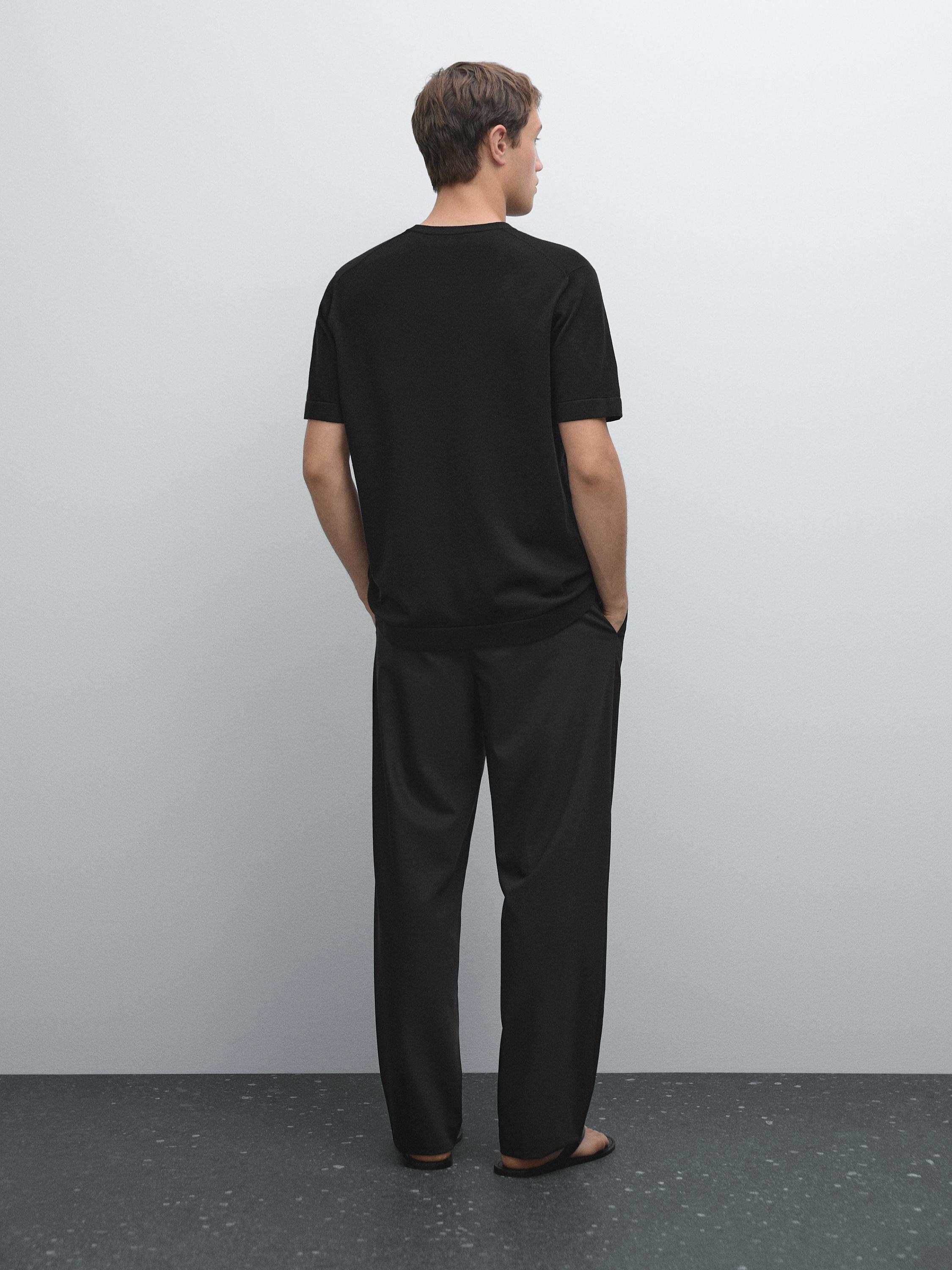 100% cotton short sleeve knit sweater