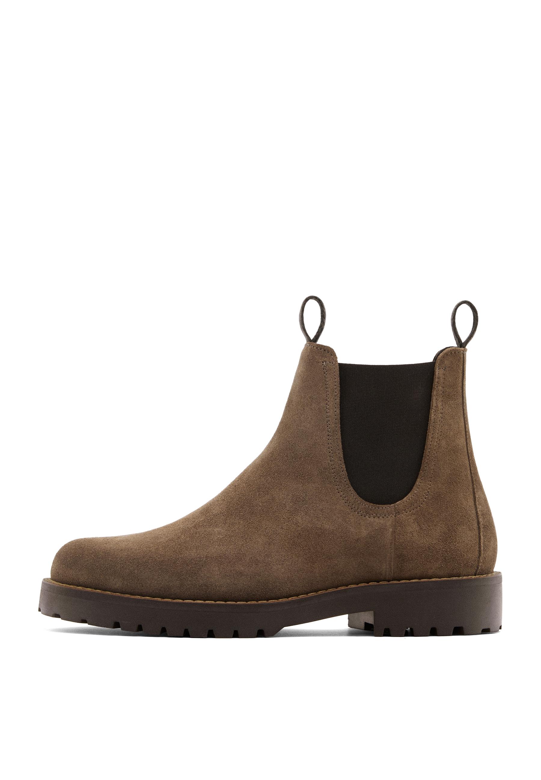 Leather Chelsea boots — MINK