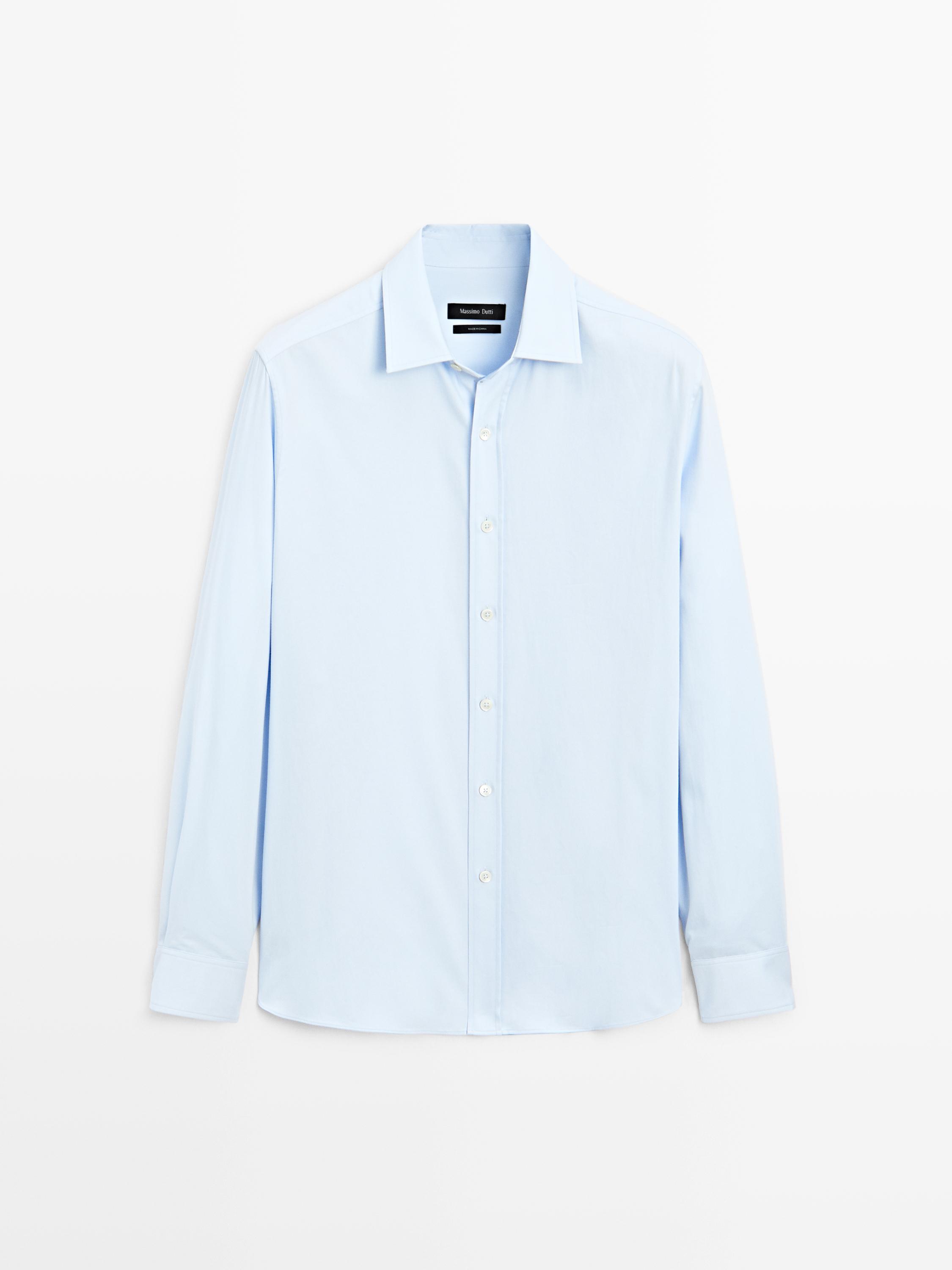 Chemise regular en coton mélangé