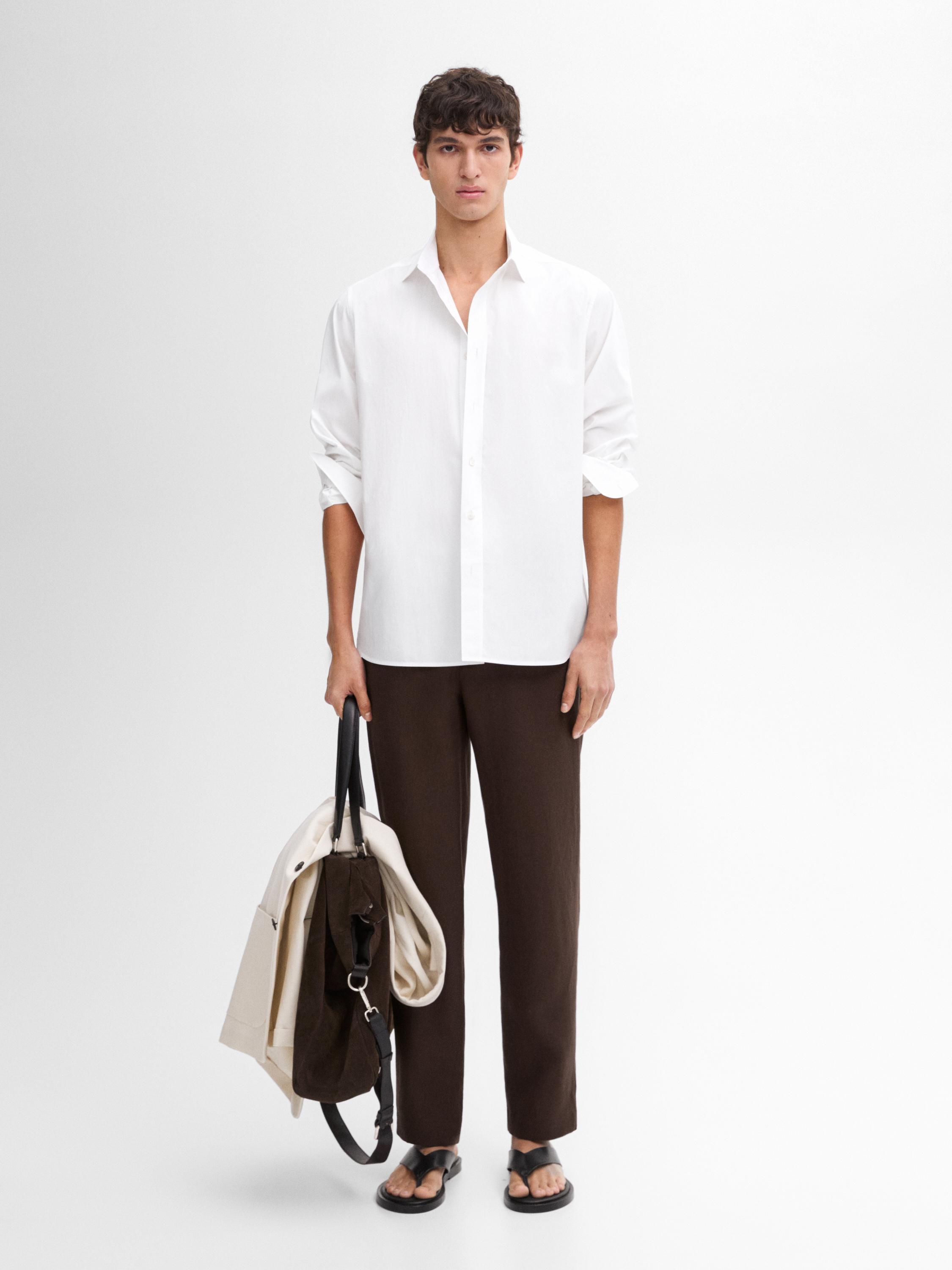 100% cotton poplin shirt