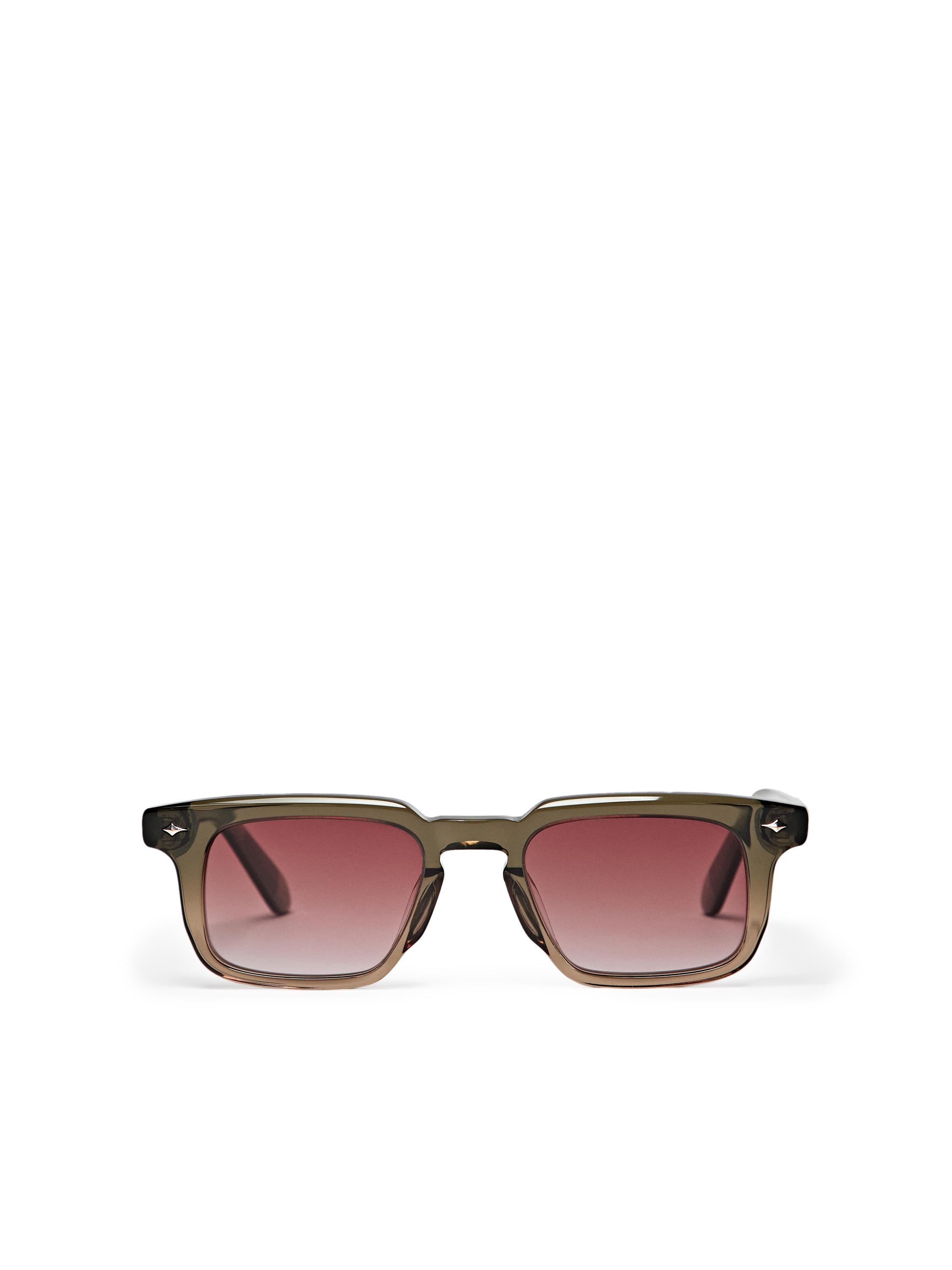 Narrow rectangular sunglasses — MOLE BROWN