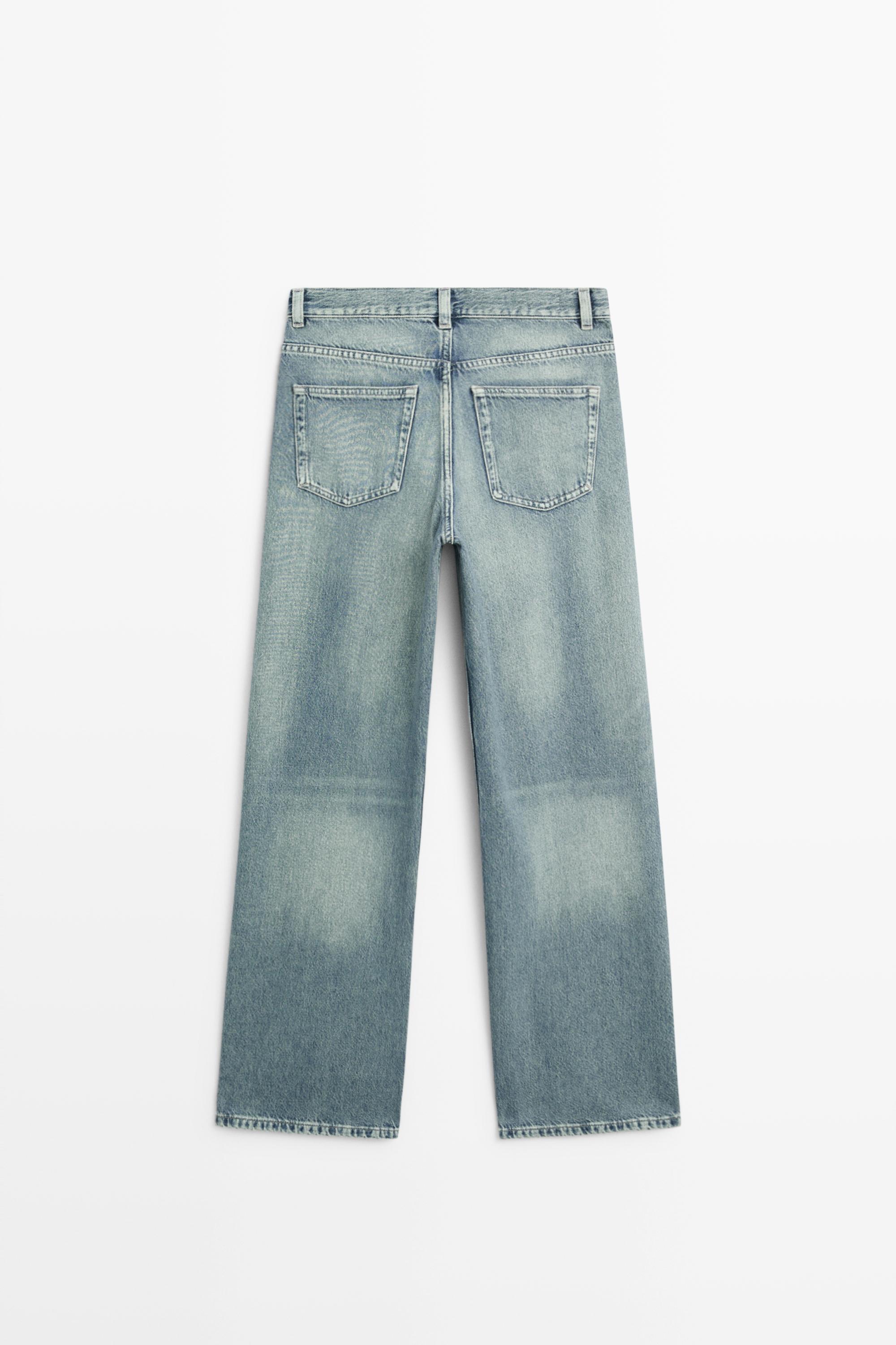 Jean wide leg taille haute