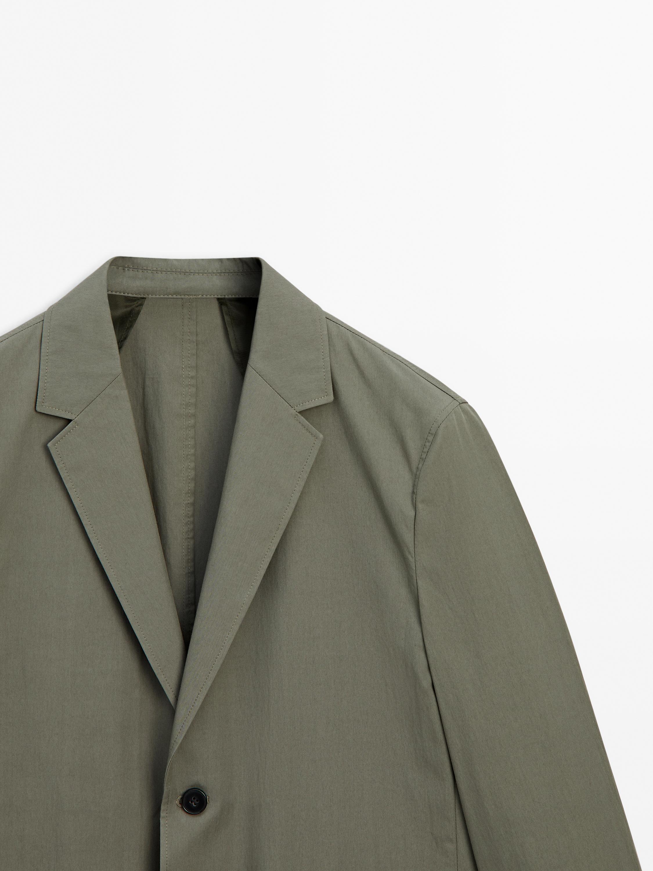 Blazer en coton mélangé