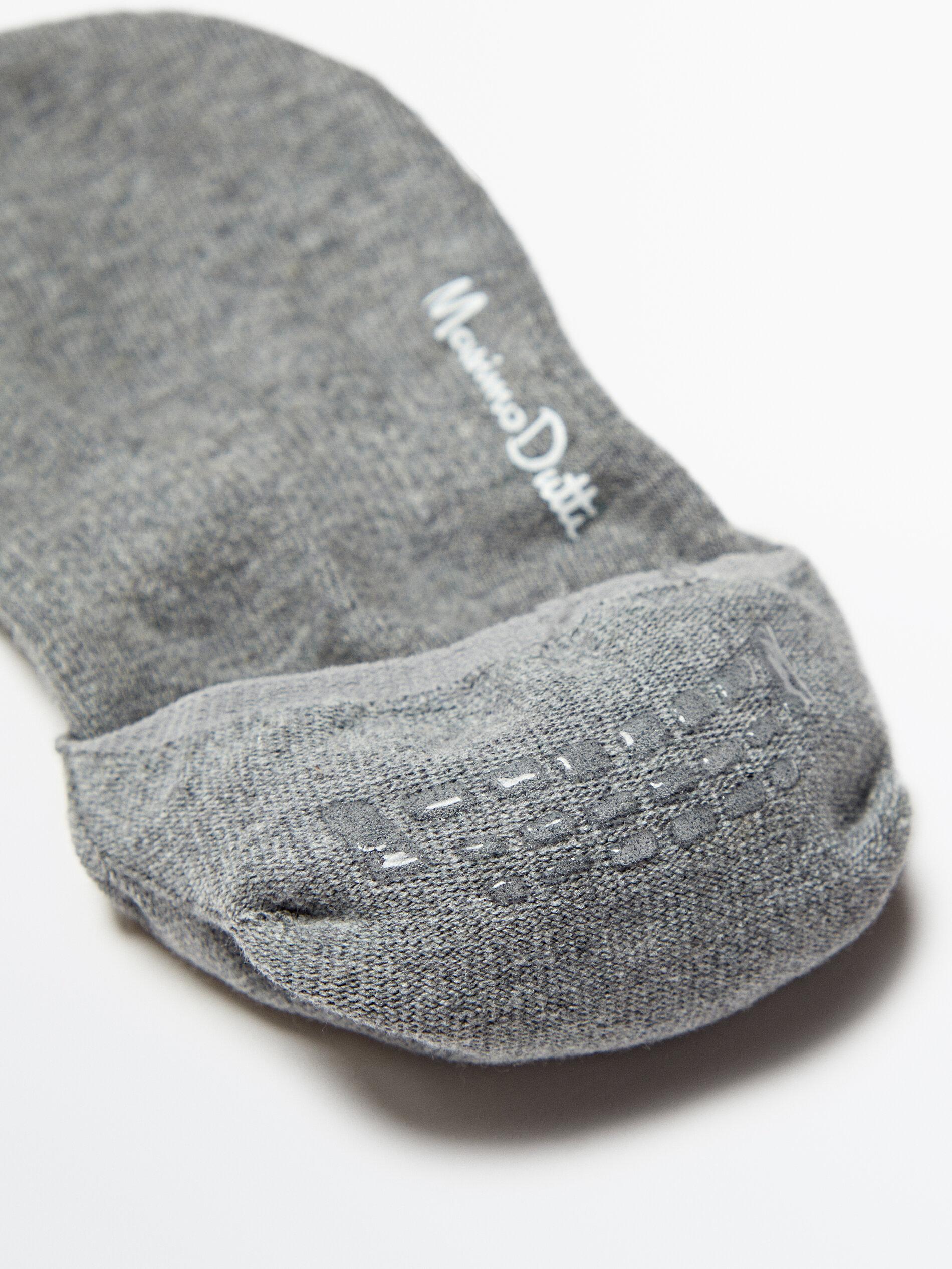 Pack of 3 pairs of no-show cotton blend socks