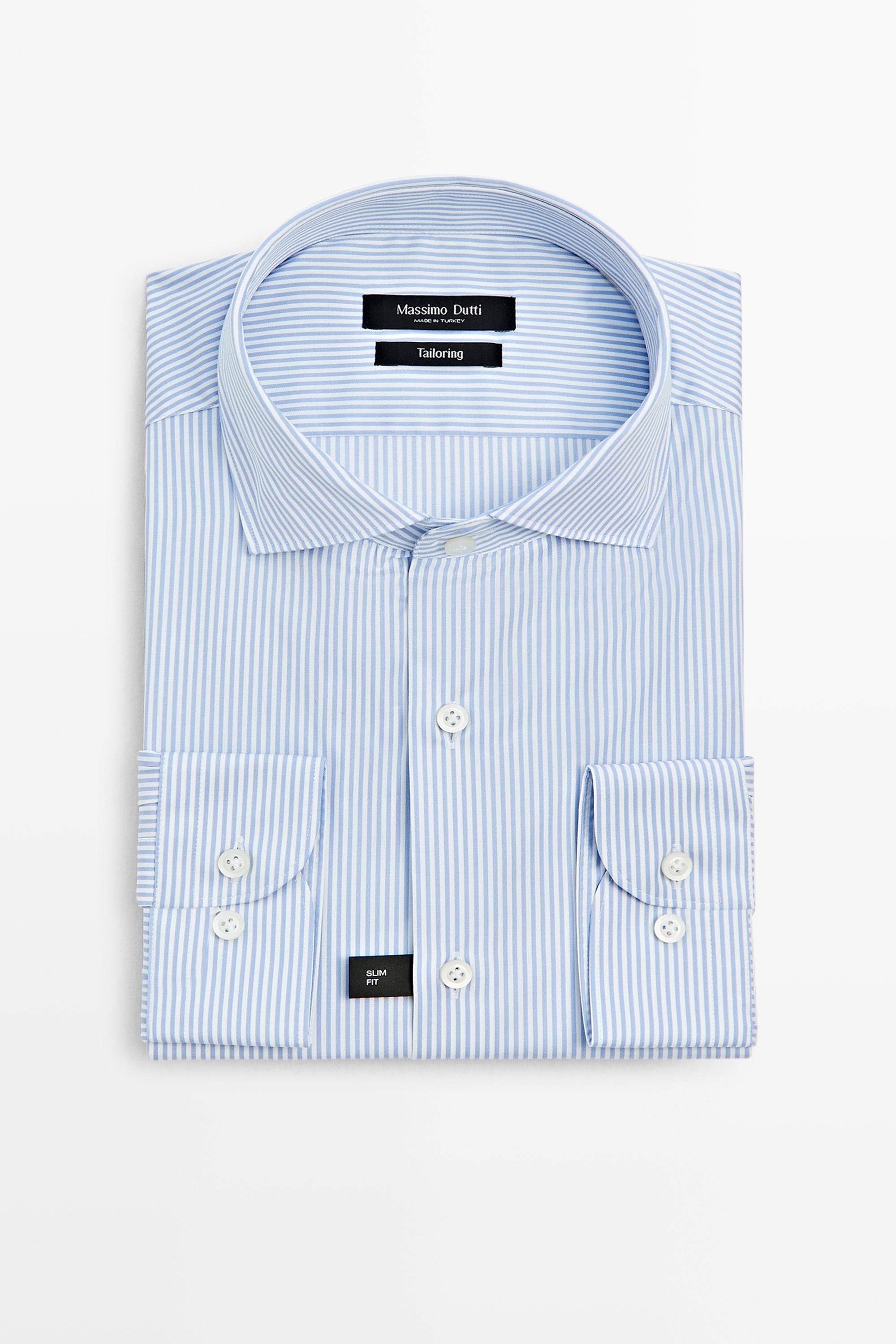 Slim fit striped tailored fit shirt