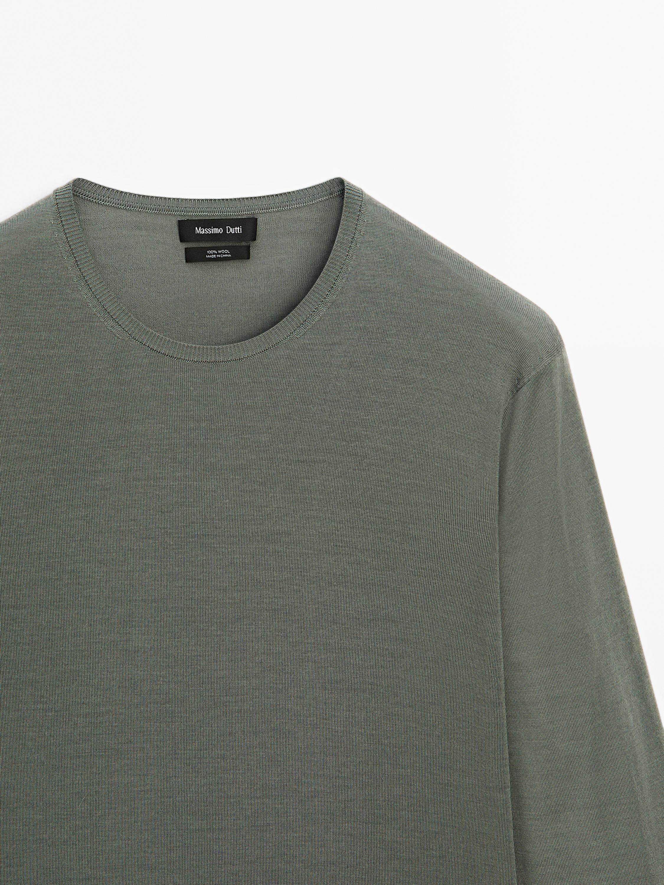 100% merino wool knit sweater