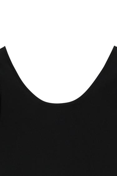 Long fitted wool blend top - LIMITED EDITION — BLACK 9