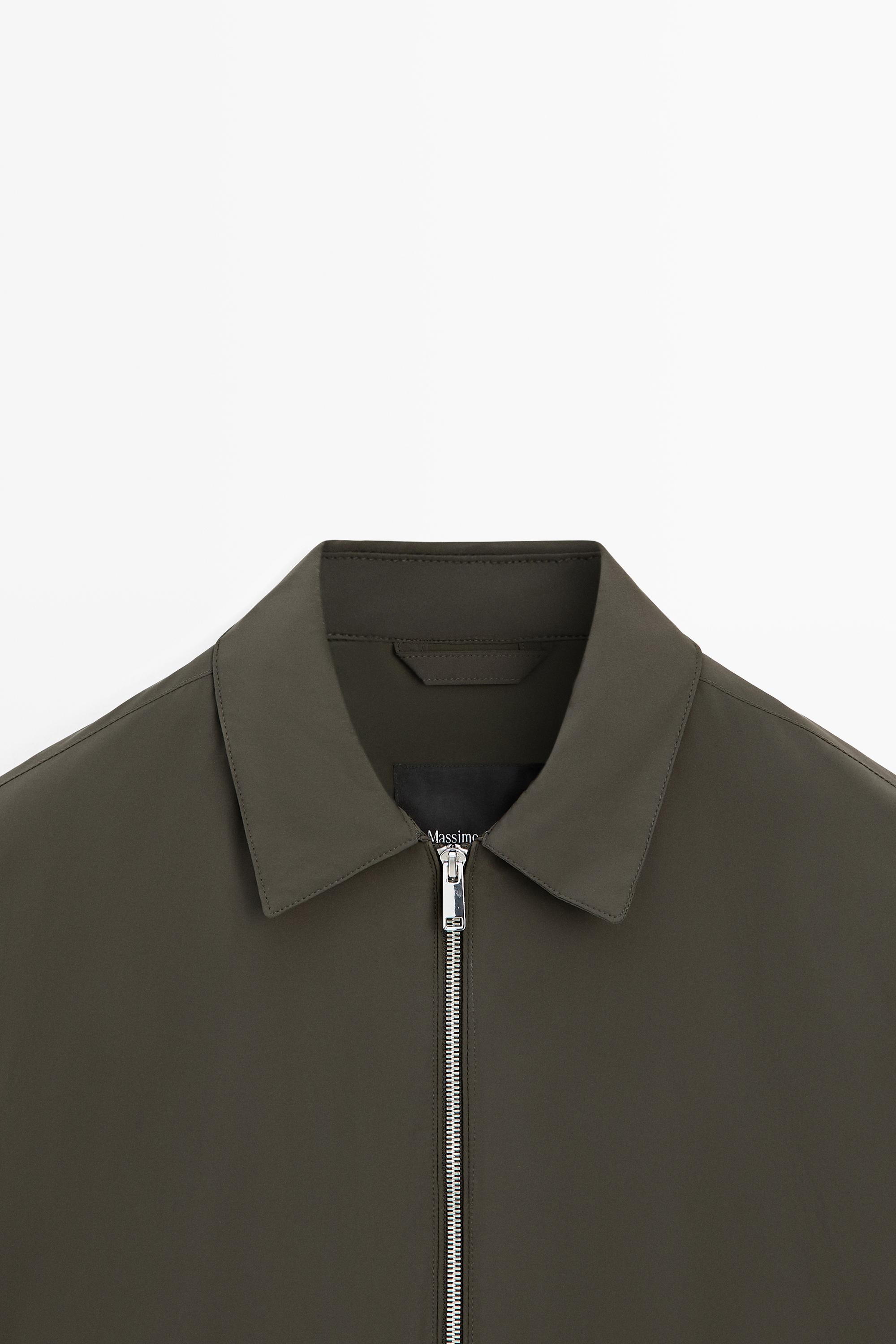 Short jacket with pocket details — KHAKI